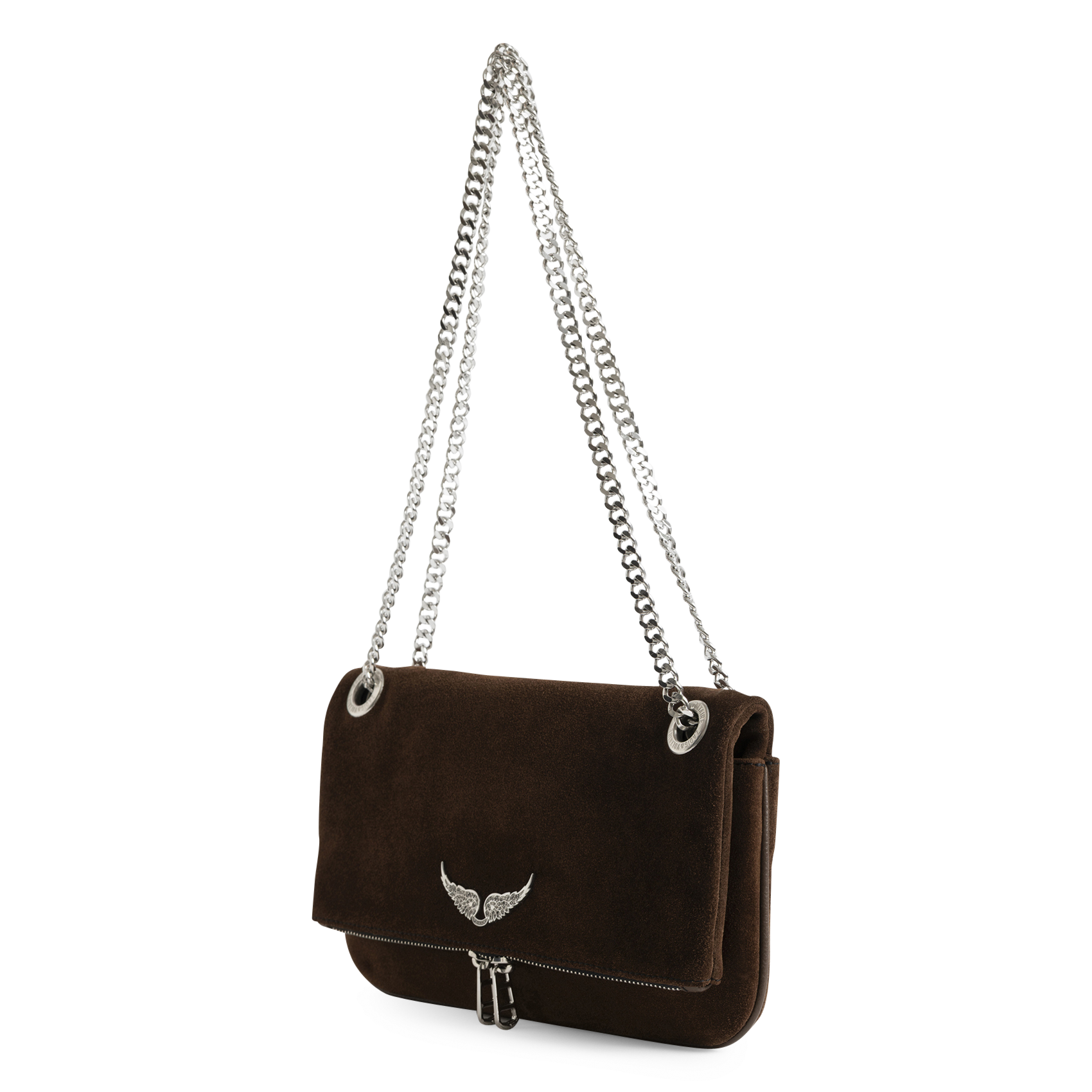 Pochette en cuir rock ii ZADIG&VOLTAIRE Marron