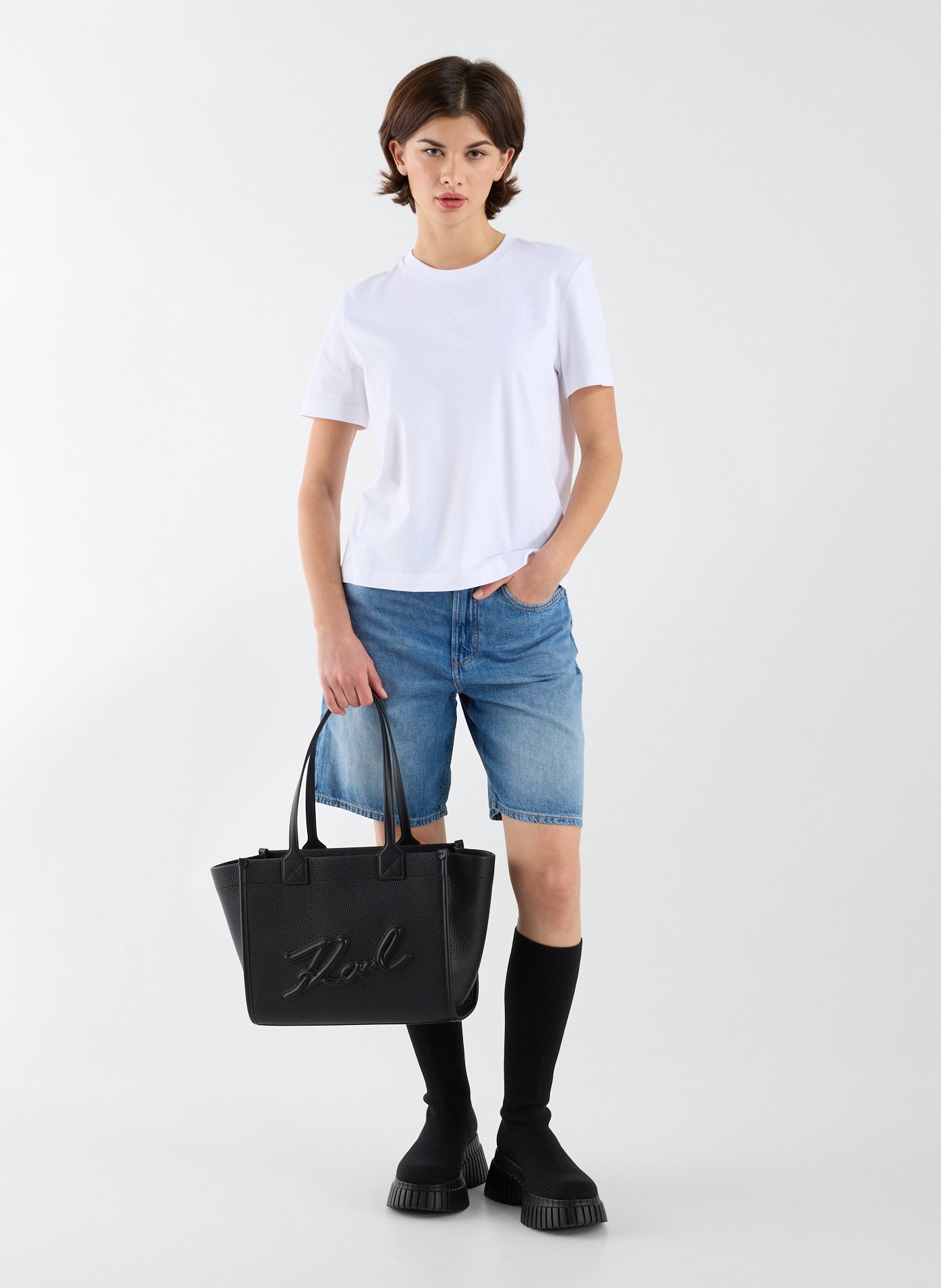 Bermuda en jean CALVIN KLEIN Bleu