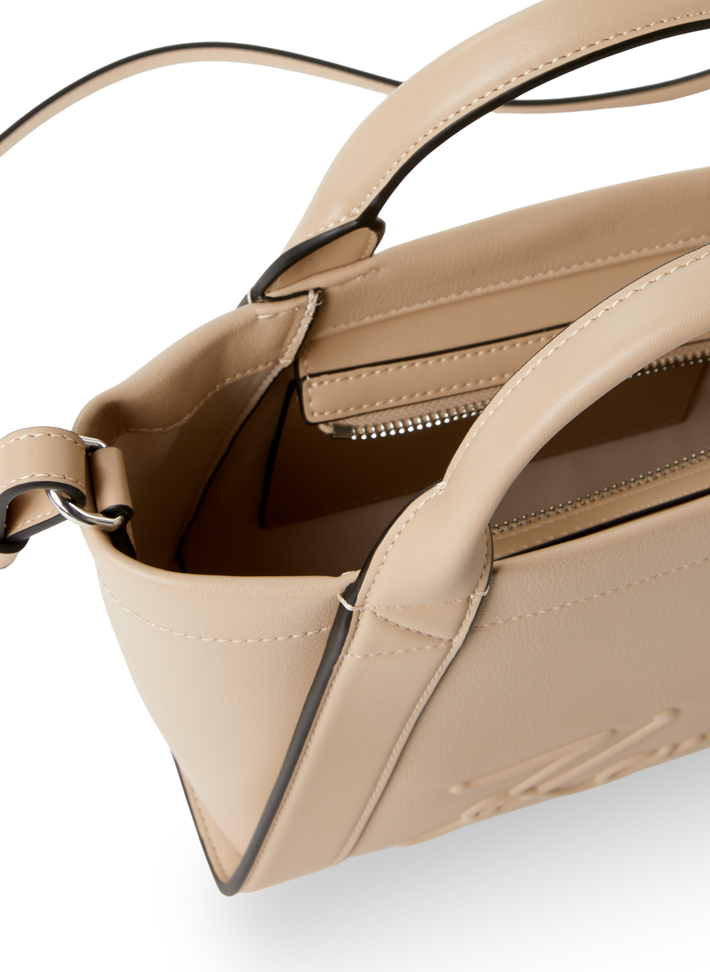 Sac à main uni KARL LAGERFELD Beige