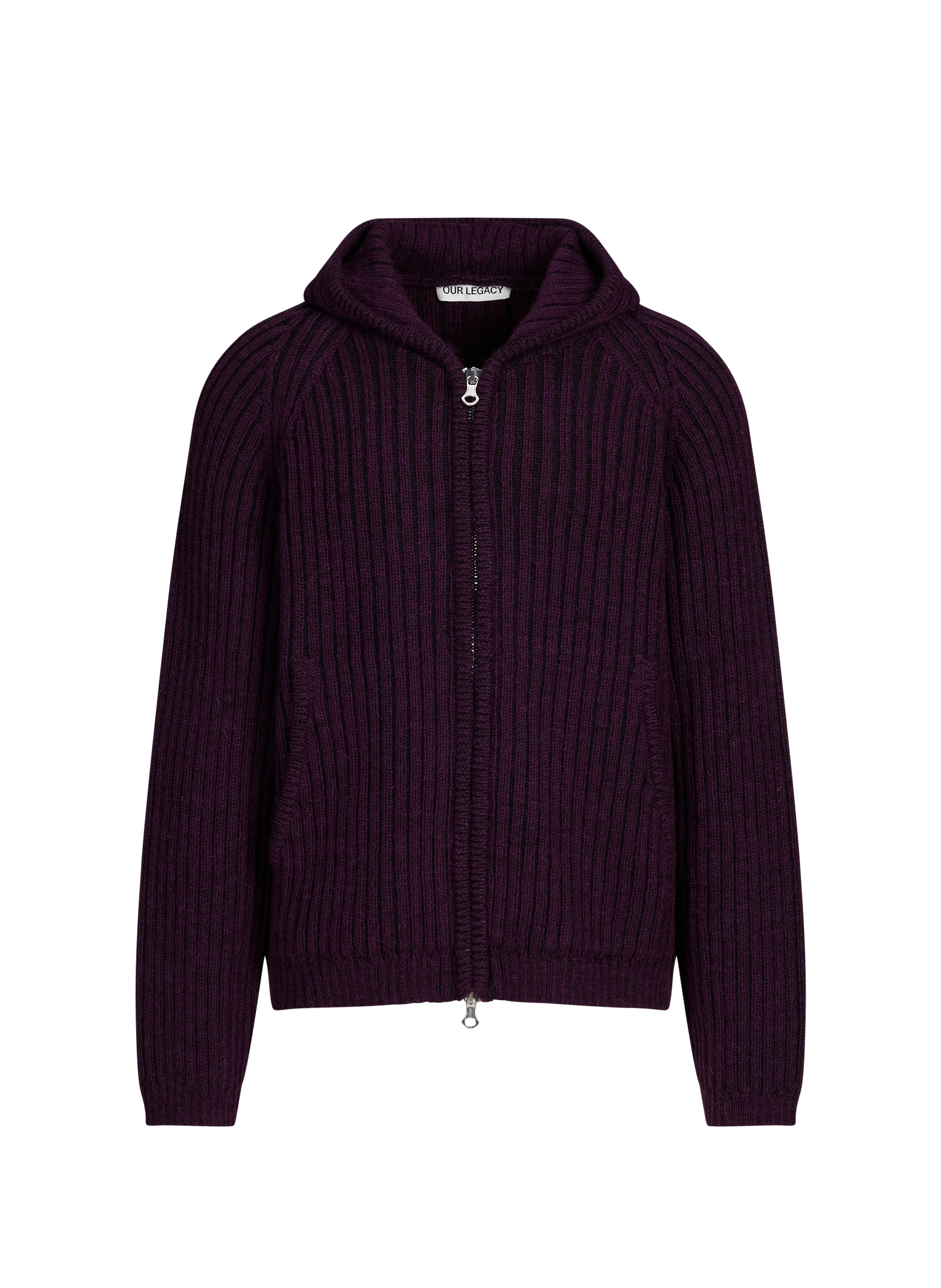 OUR LEGACY Fox patch cardigan Purple