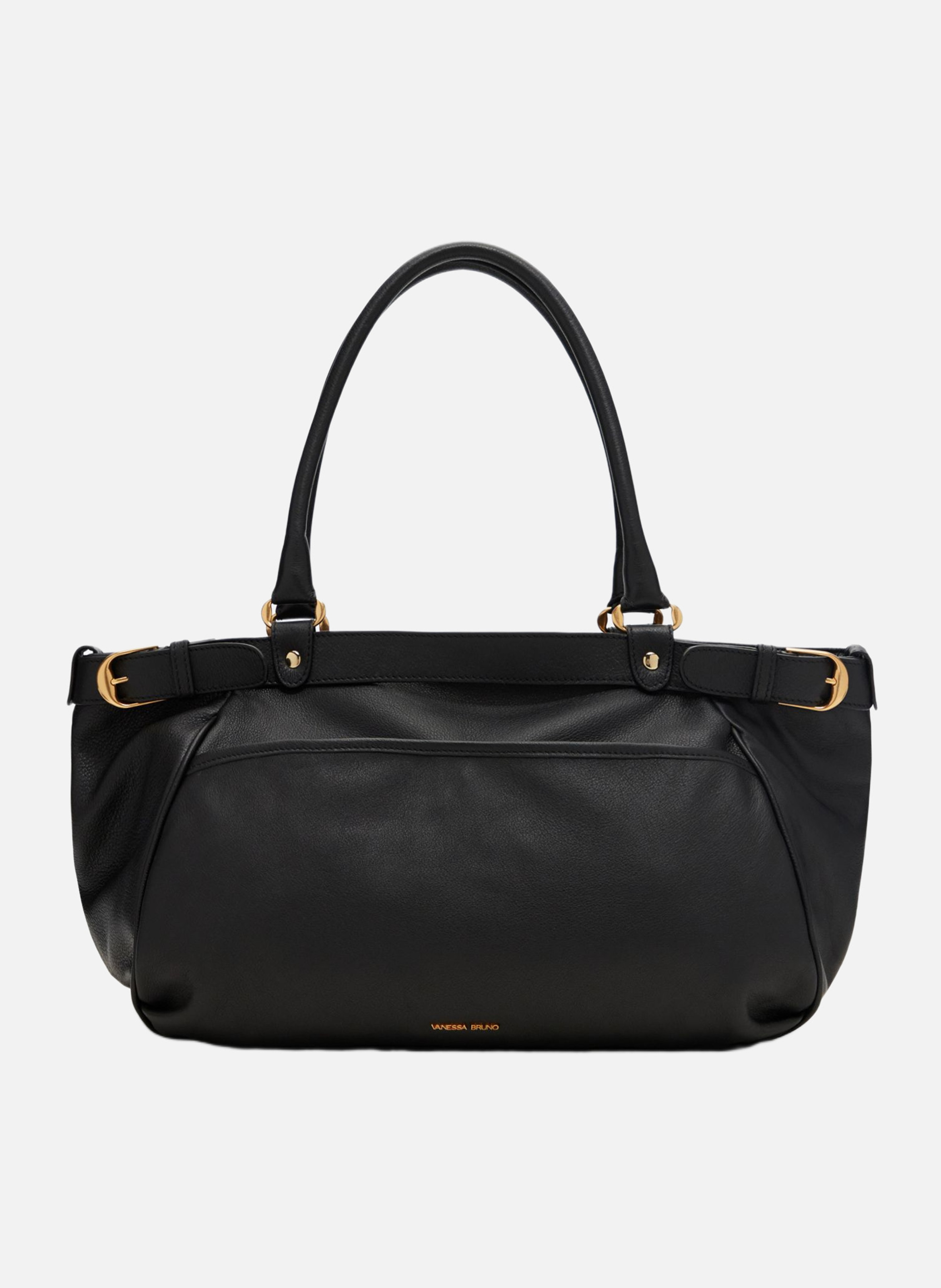Grand sac lune en cuir VANESSA BRUNO Noir