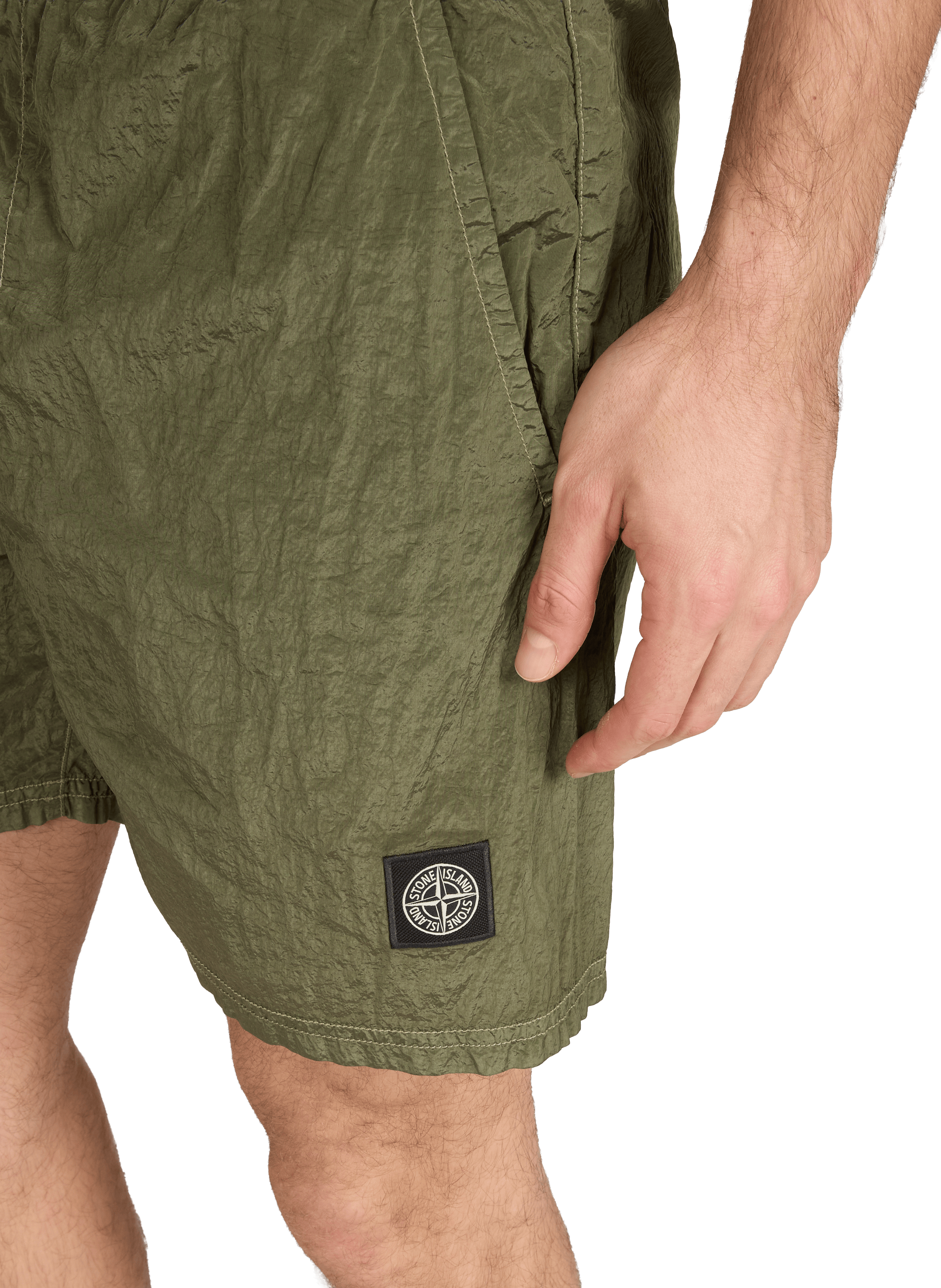 Fitted Bermuda shorts STONE ISLAND Khaki