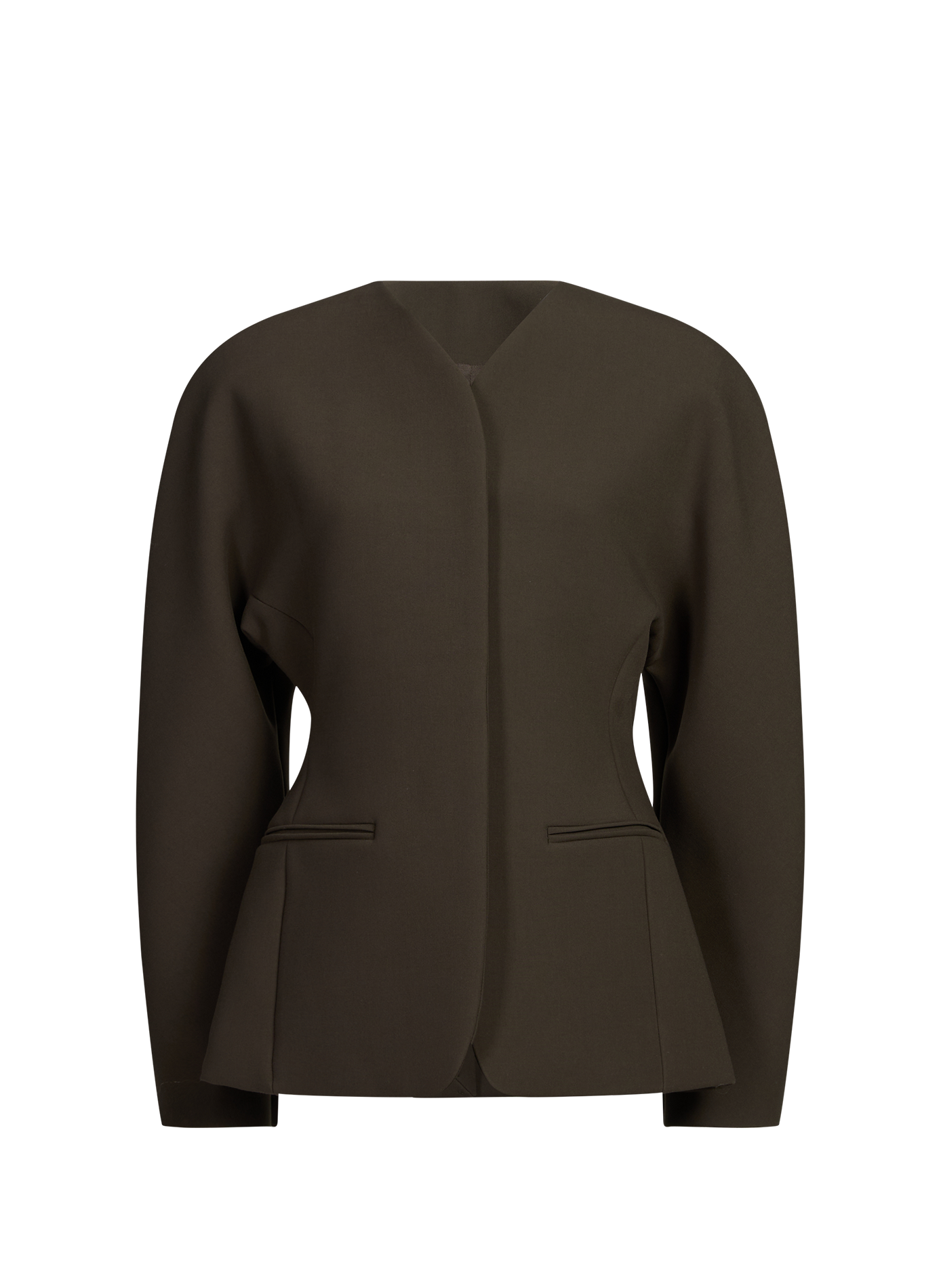 Blazer uni cintré JACQUEMUS Kaki