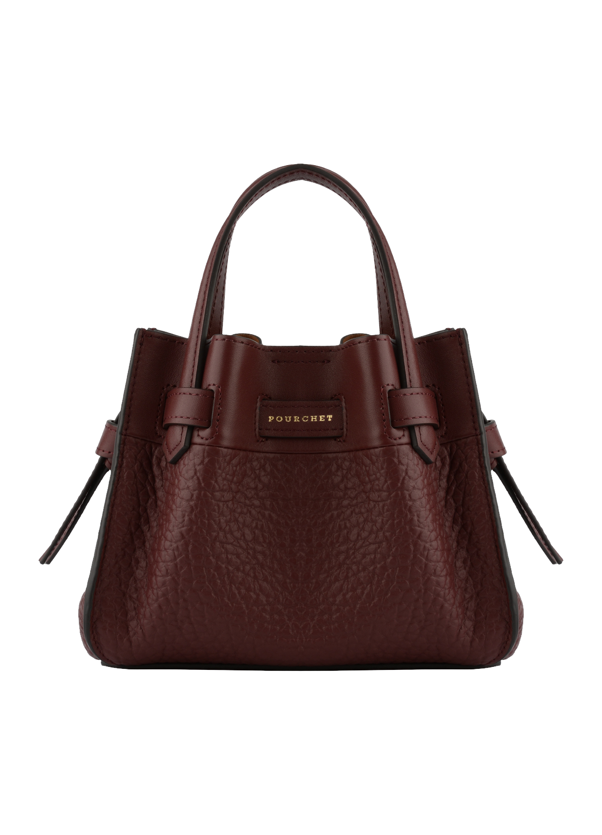 Blossom | sac à main nano en cuir de vachette POURCHET Rouge