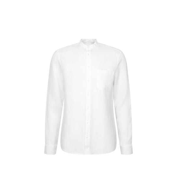 Chemise à col mao en coton
