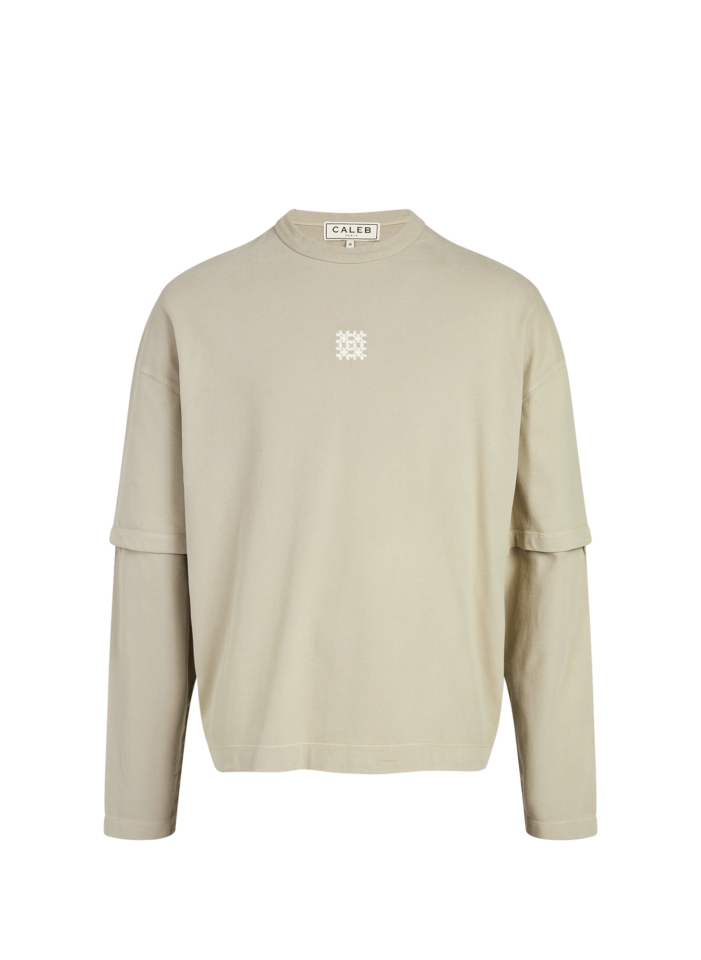 Long-sleeve cotton T-shirt CALEB Grey