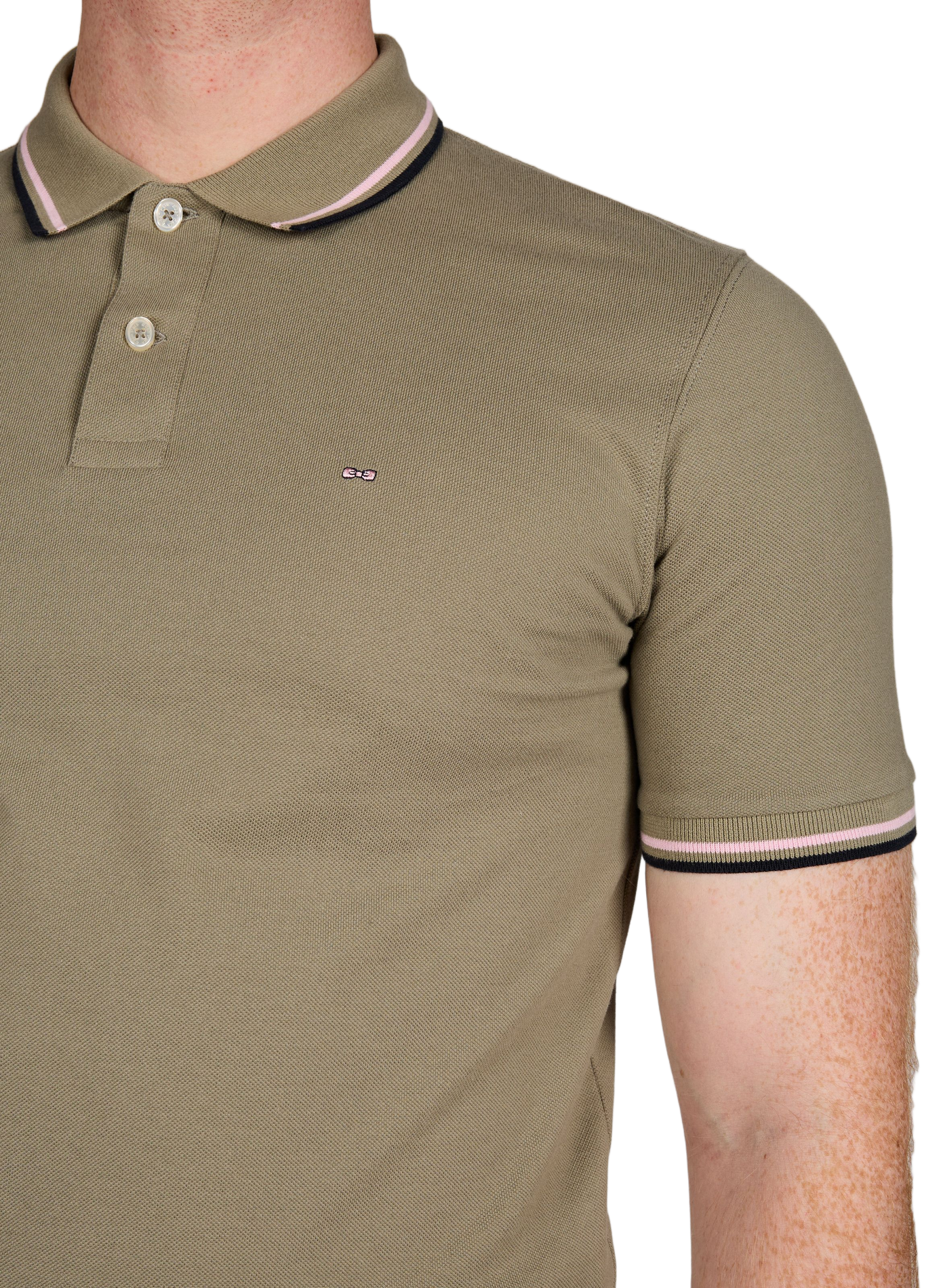Short sleeve cotton polo shirt EDEN PARK Beige