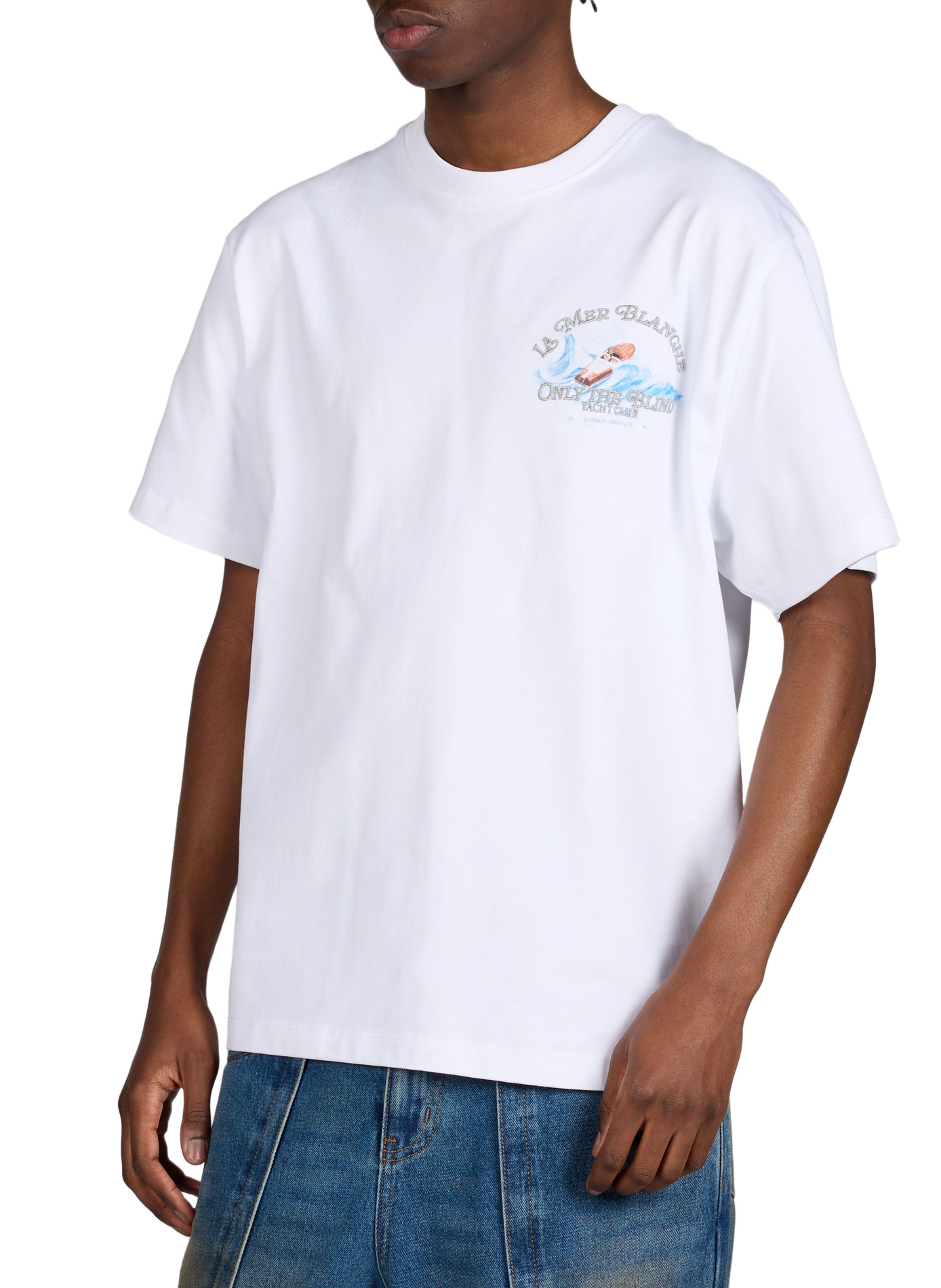 Printed T-shirt The White Sea in cotton ONLY THE BLIND White