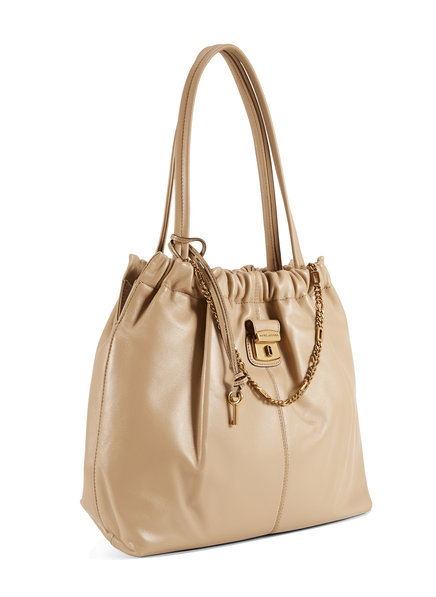 Sac The Cristina Tote en cuir MARC JACOBS Marron