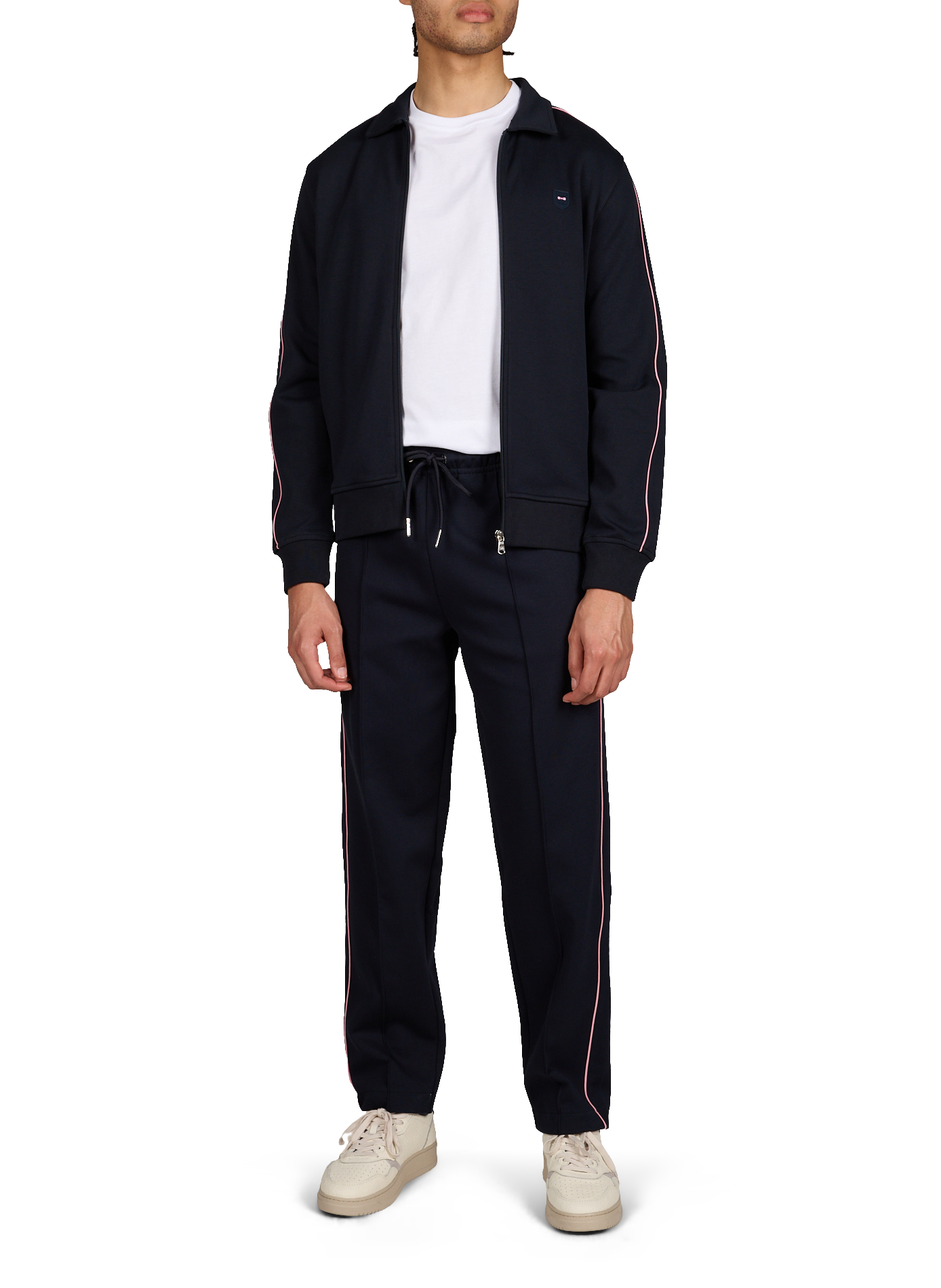 Pantalon de survêtement en coton mélangé EDEN PARK Bleu