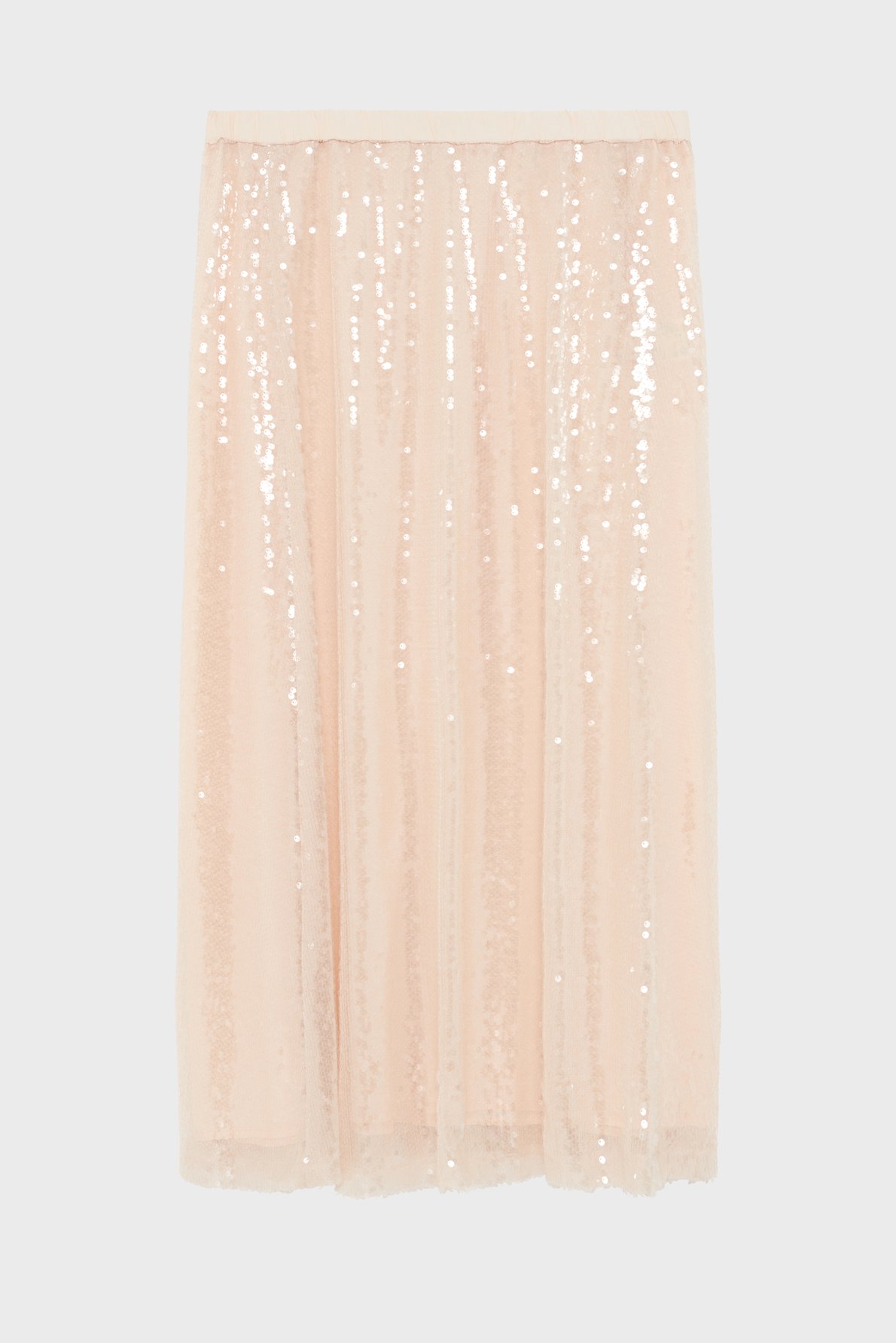 Jupe longue à sequins - nolie PABLO Beige