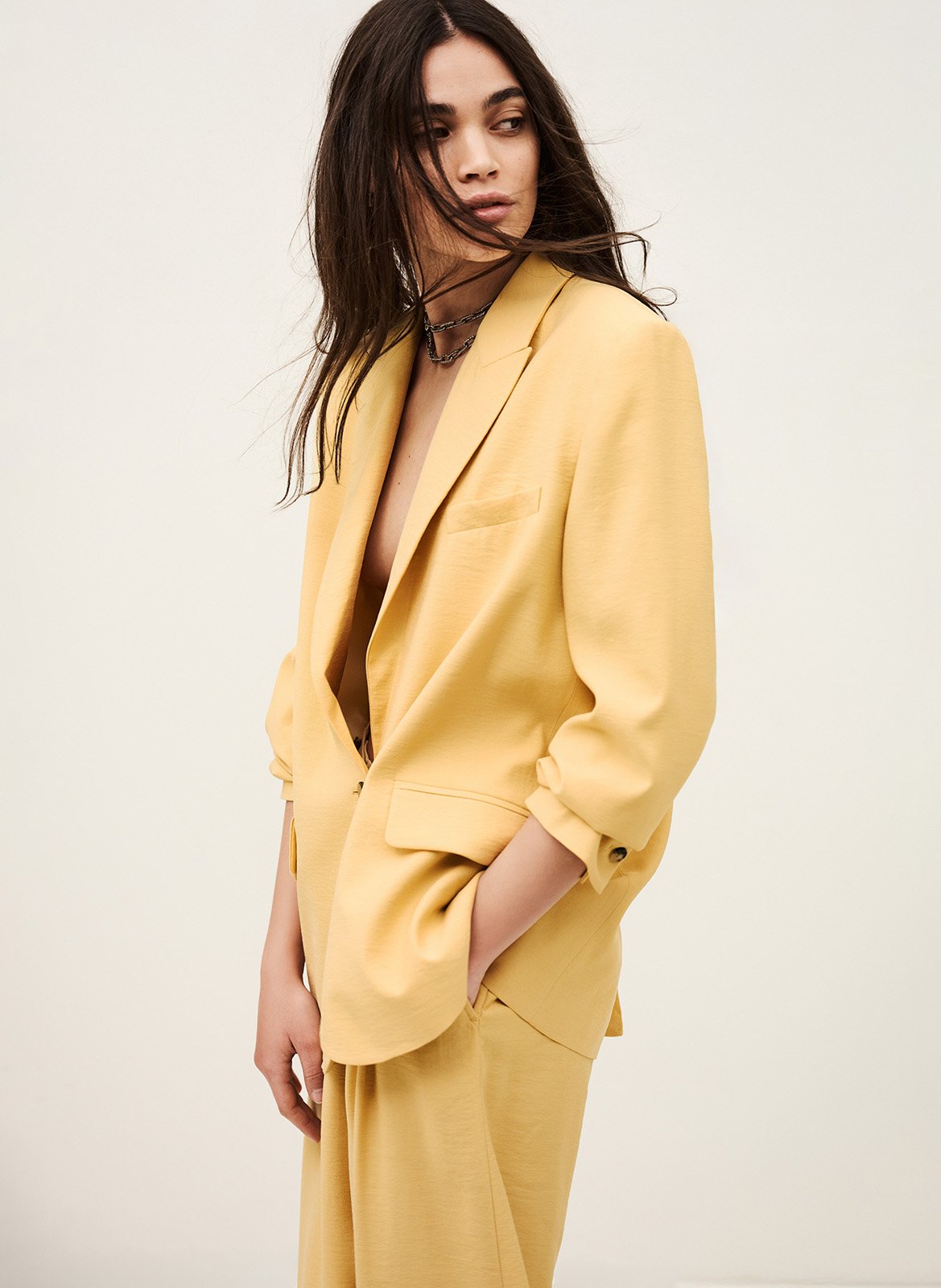 Veste col tailleur dalena BA&SH Beige