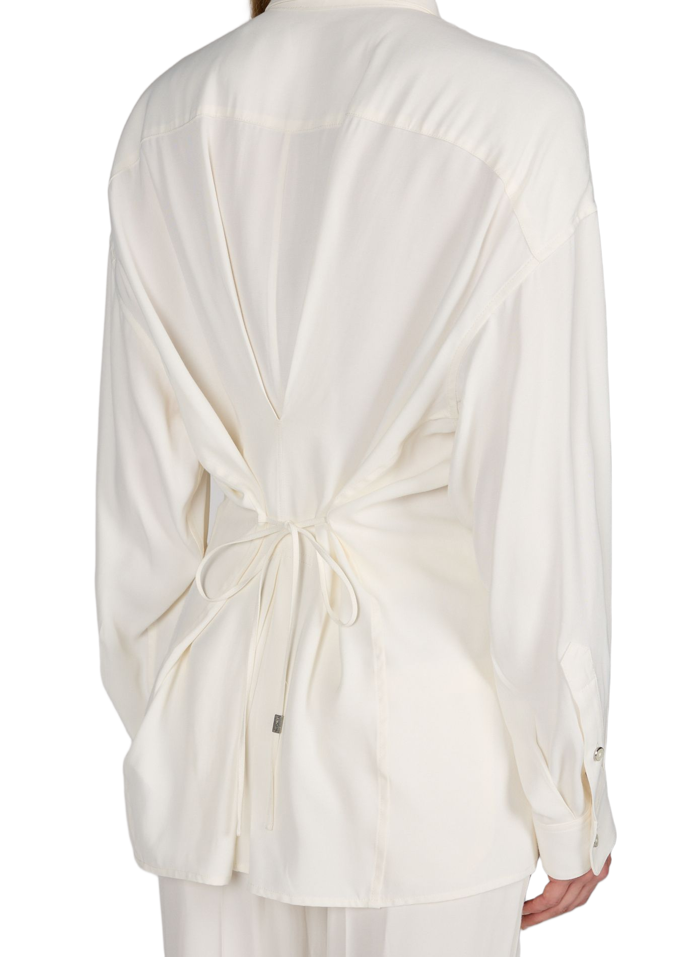 Fitted silk shirt HELMUT LANG White