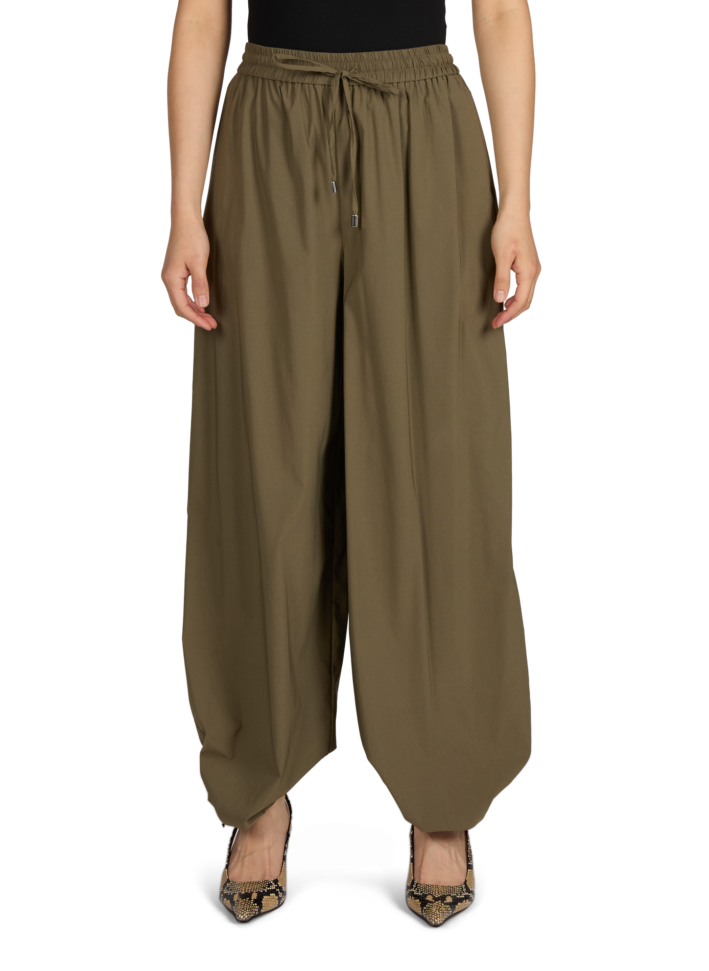 Solid harem pants TOPSHOP Khaki