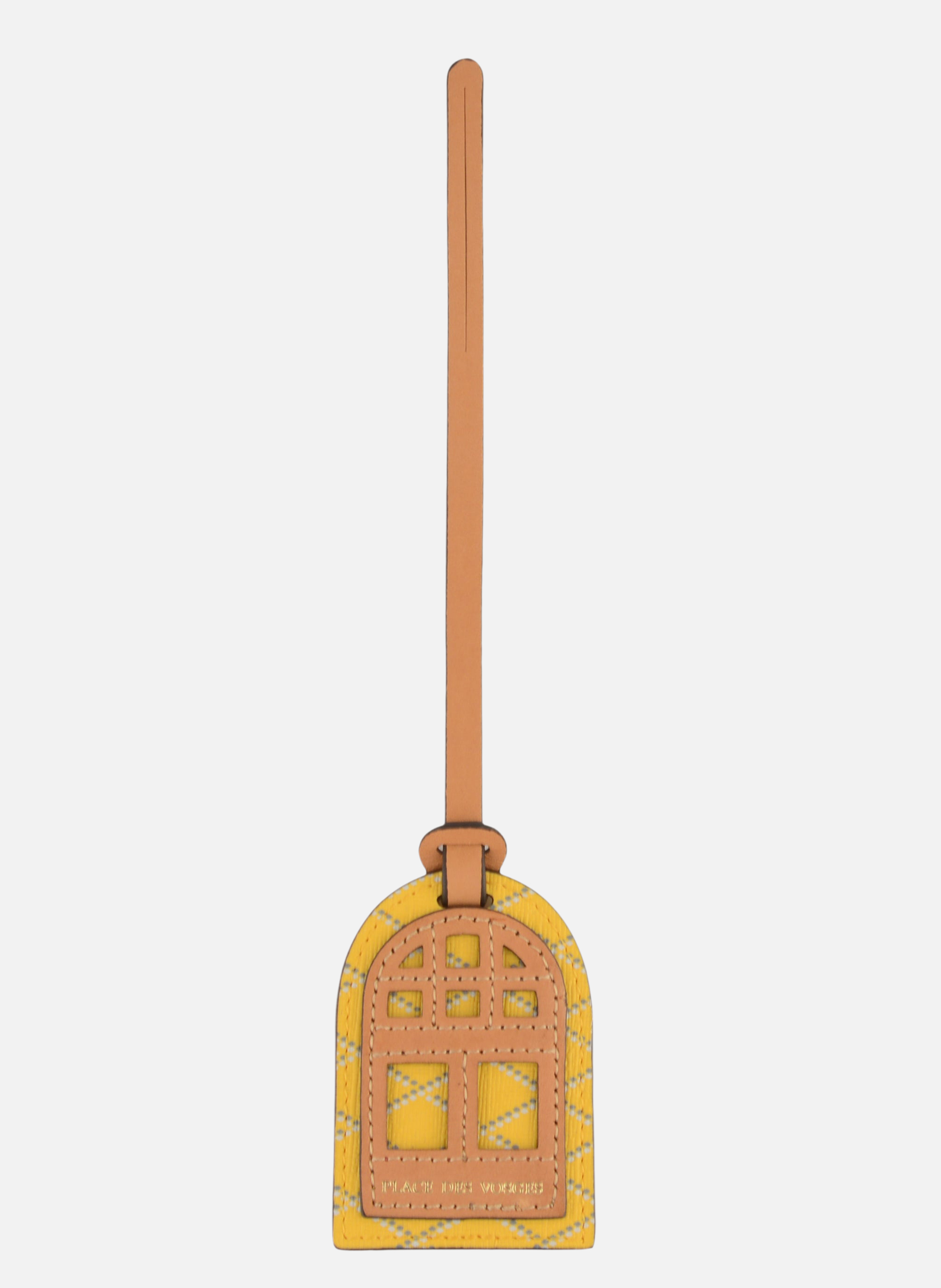 Porte étiquette | bijou de sac POURCHET Jaune