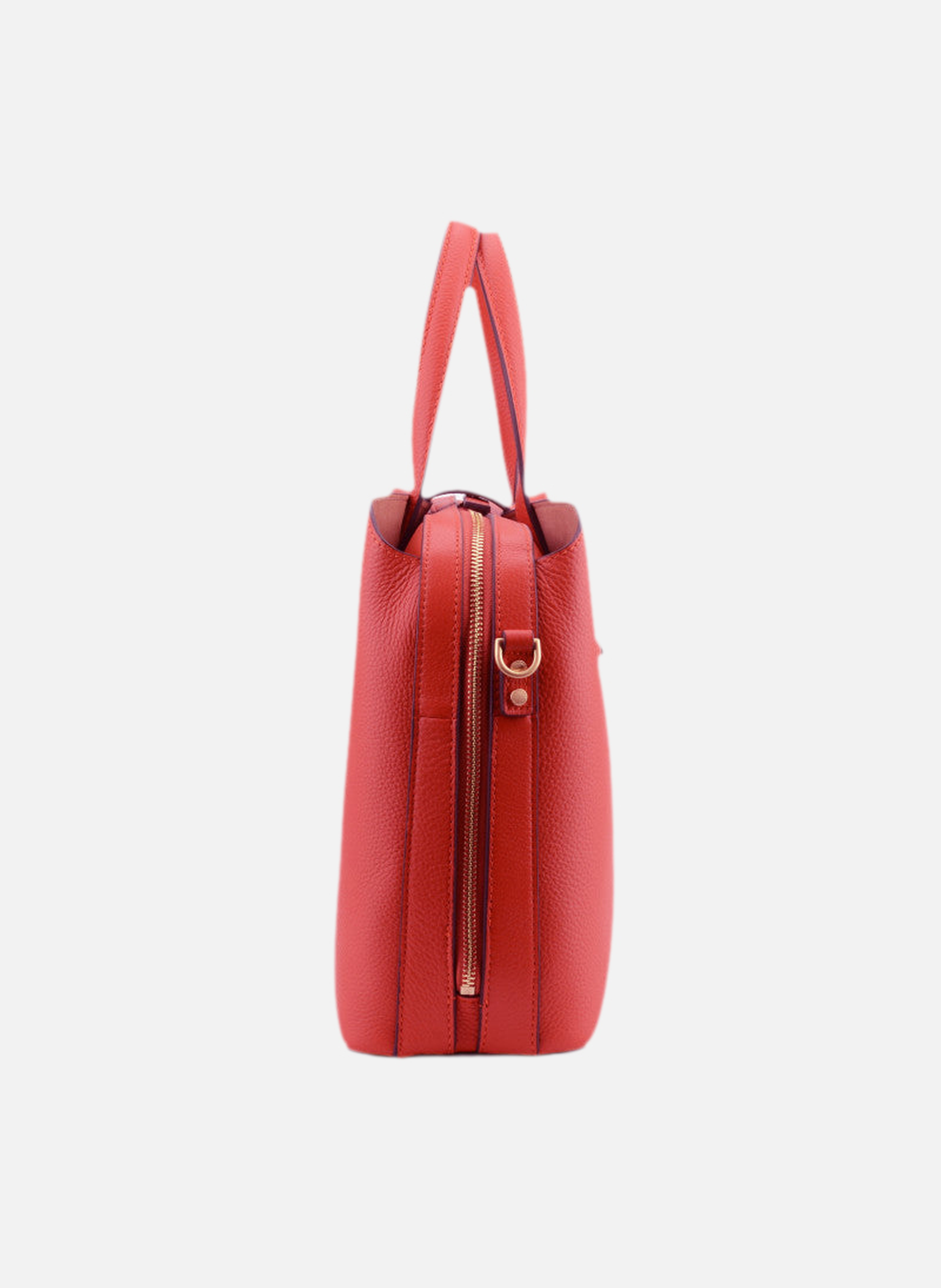 Cavalcade | sac à main mm en cuir de vachette POURCHET Rouge