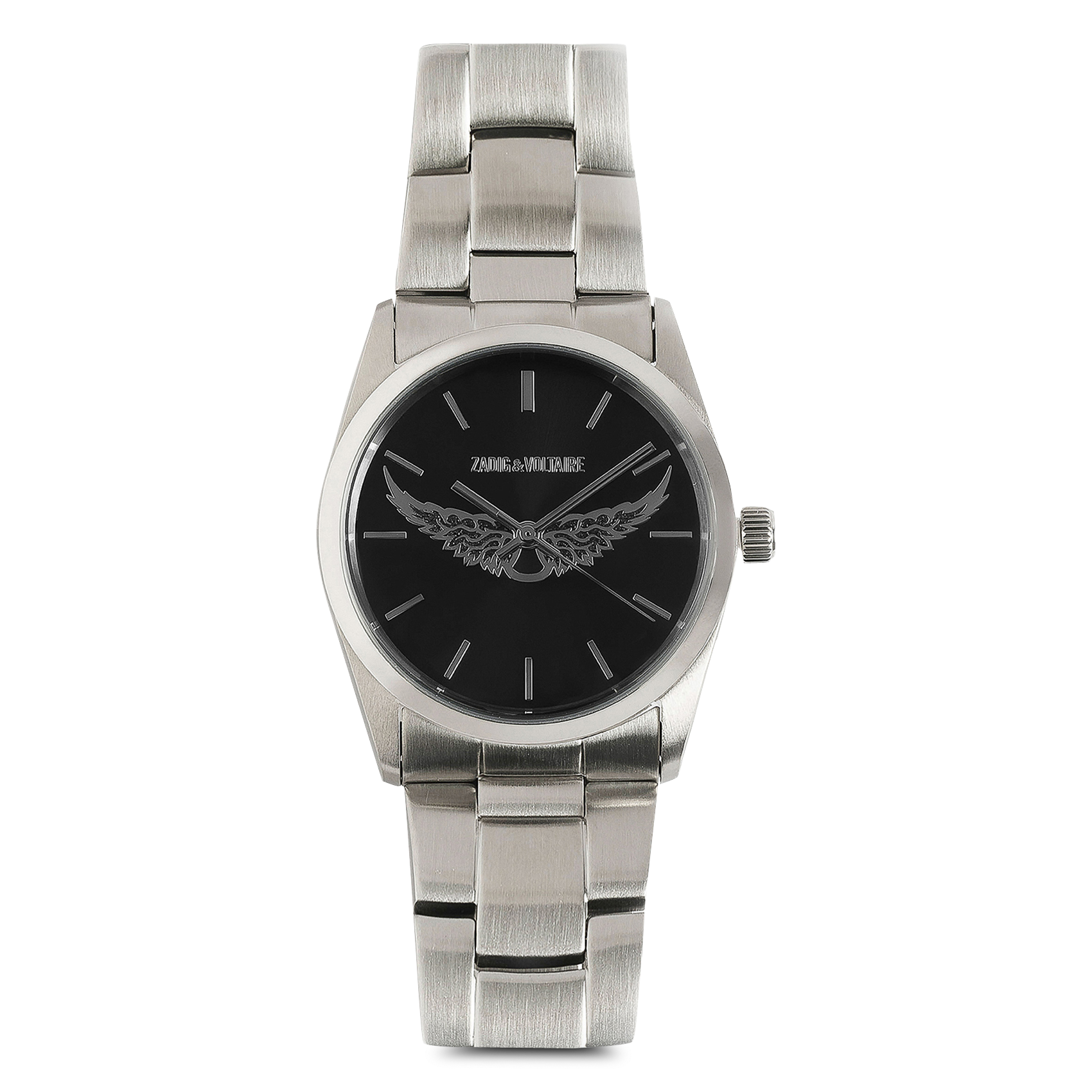 Montre en acier inoxydable ZADIG&VOLTAIRE Noir