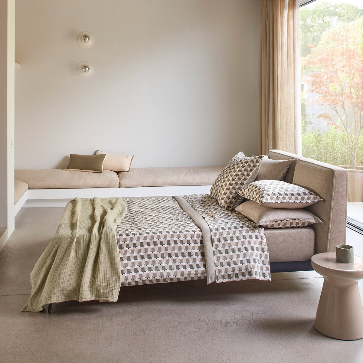 Taie d'oreiller en satin de coton, lucio BOSS HOME Multicolore