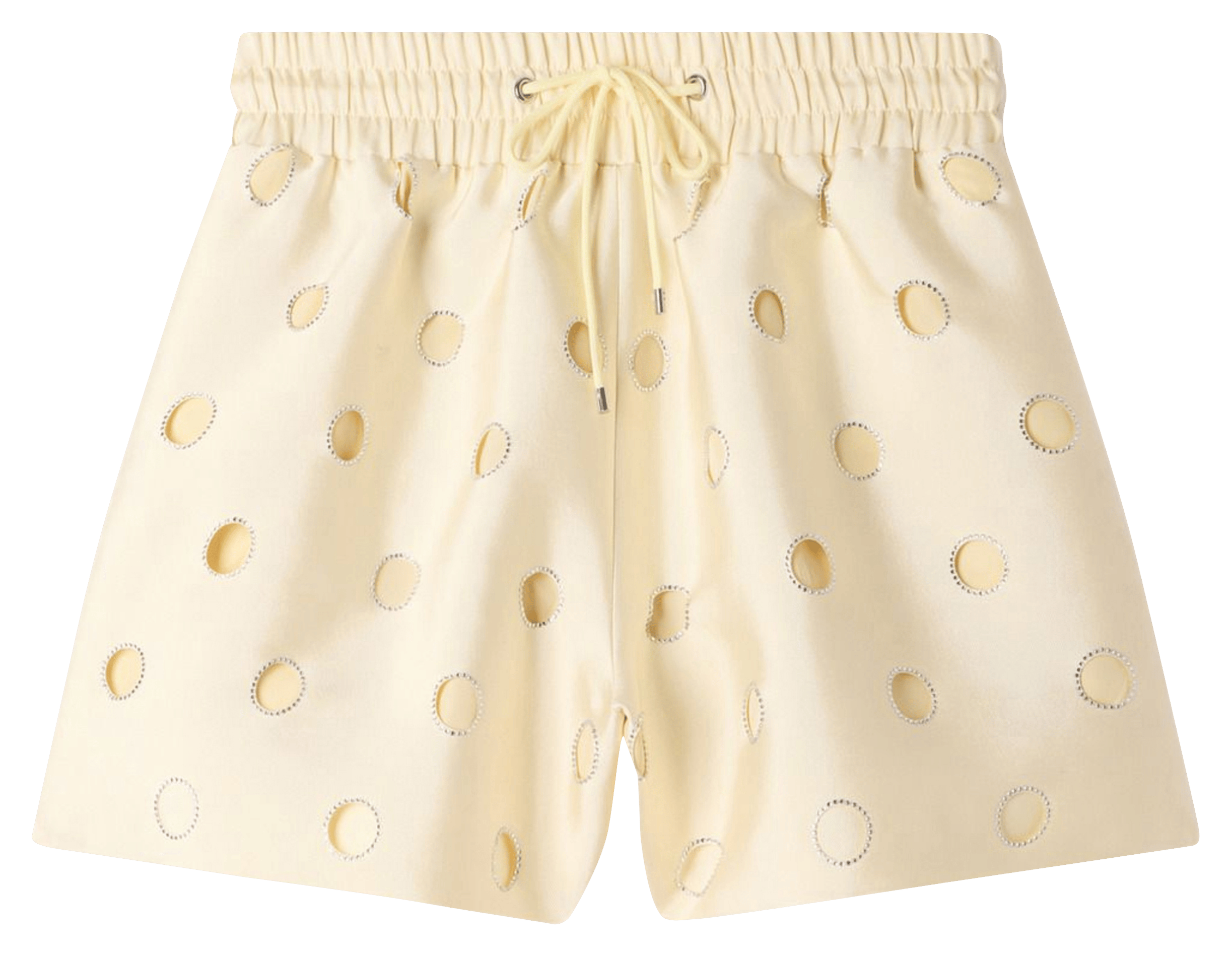 Short satiné à oeillets SANDRO Beige
