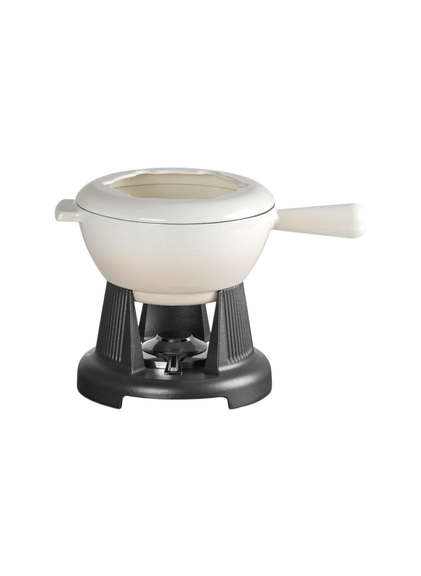 Gusseisernes Fondue-Set mit Emaillebeschichtung LE CREUSET Beige