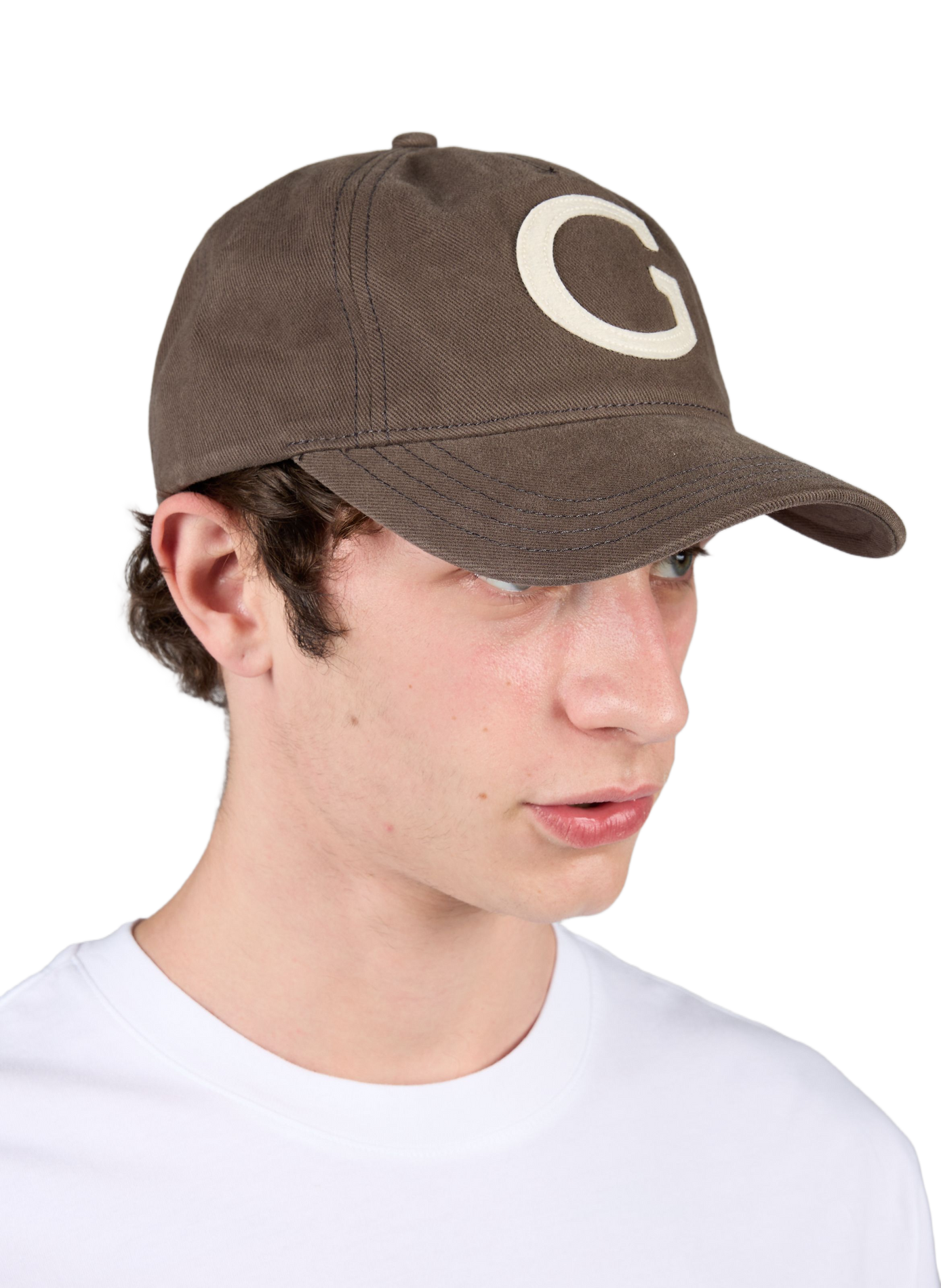 Cotton logo baseball cap GANT Grey