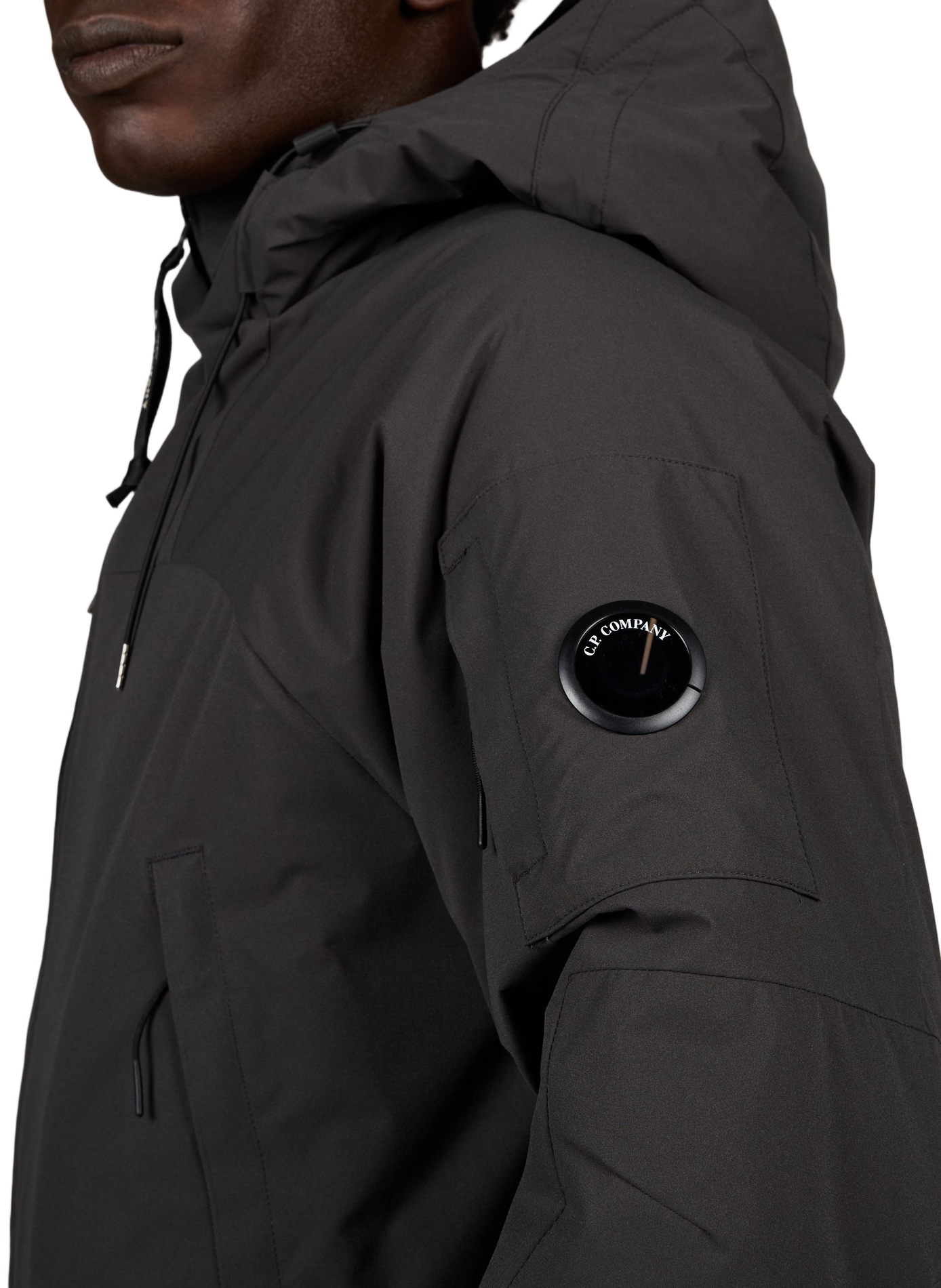 Blouson droit à capuche  CP COMPANY Gris