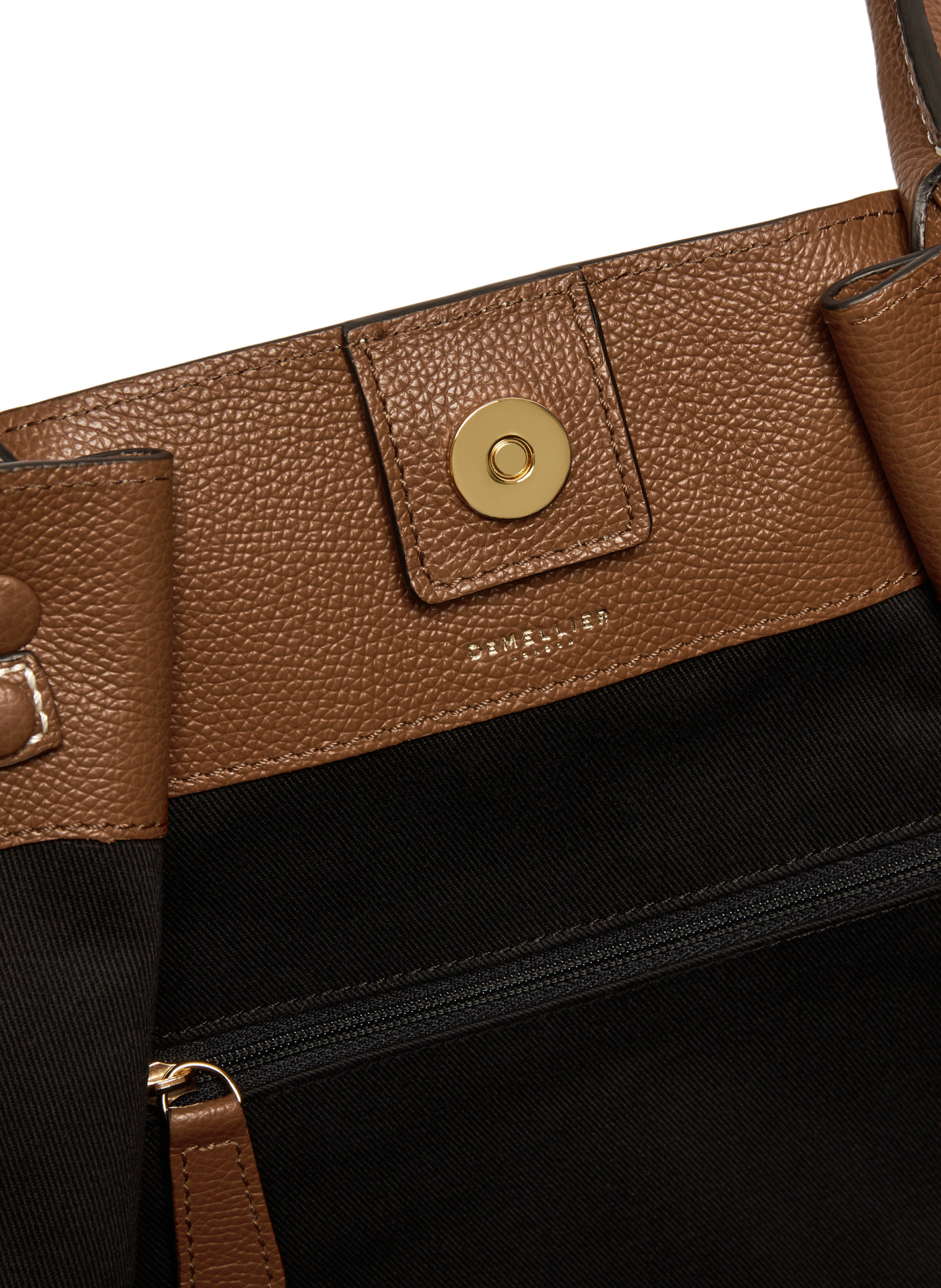 Sac à main New York en cuir DEMELLIER LONDON Marron