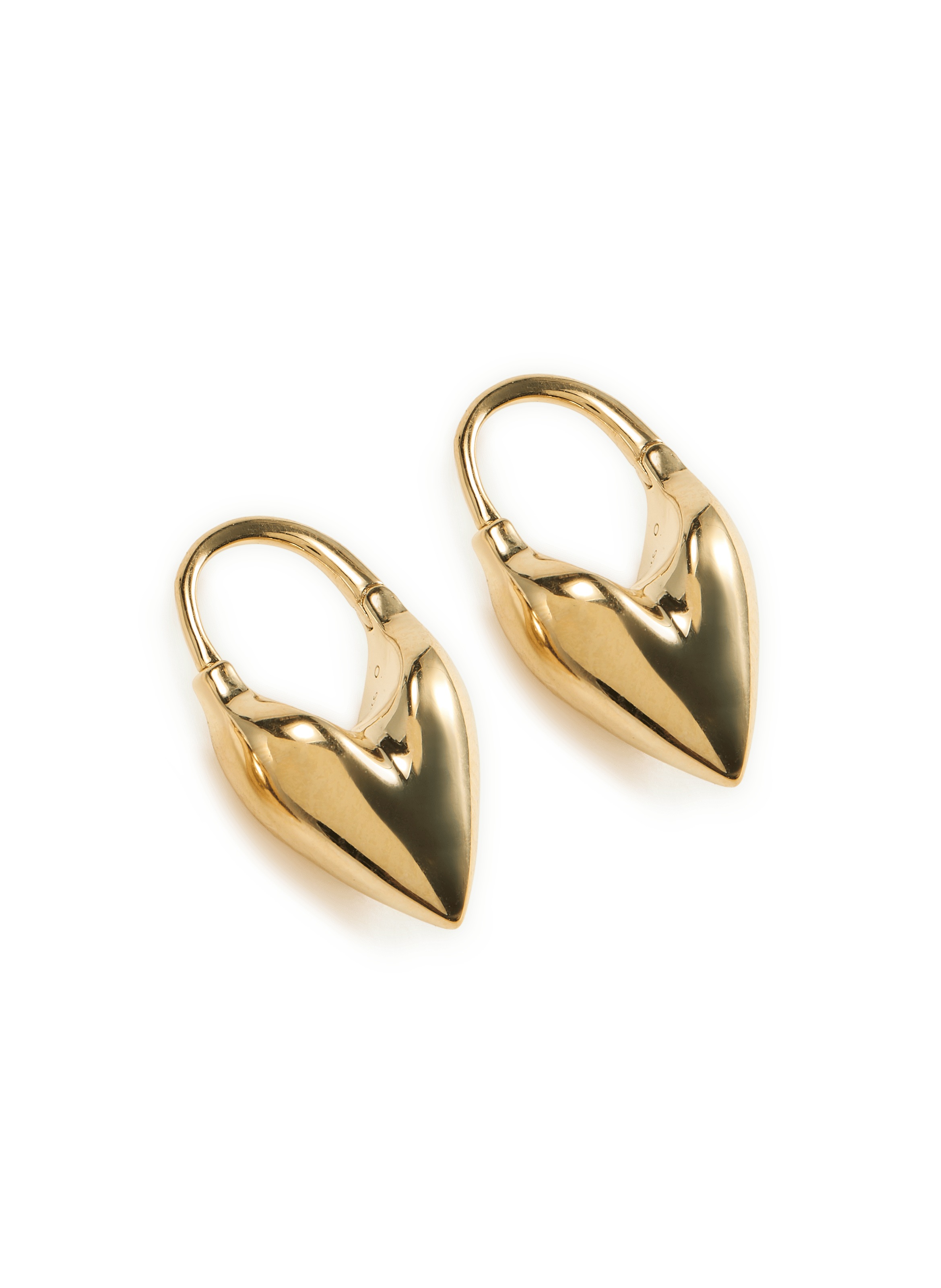 Heart-shaped earrings OTIUMBERG Golden