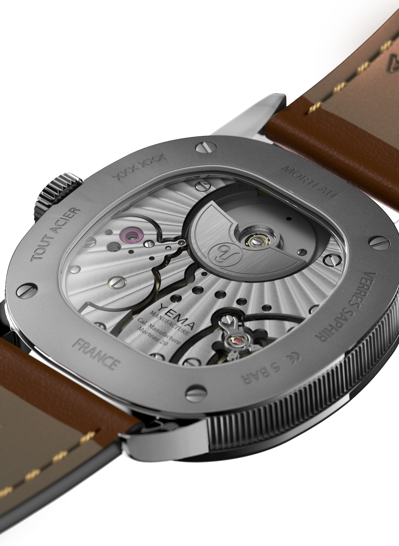 Montre automatique Granvelle CMM.29 en cuir YEMA Vert