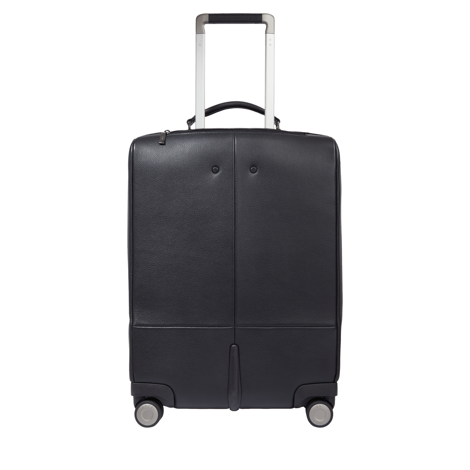 Valise cabine en cuir velouté grainé souple LANCEL Noir