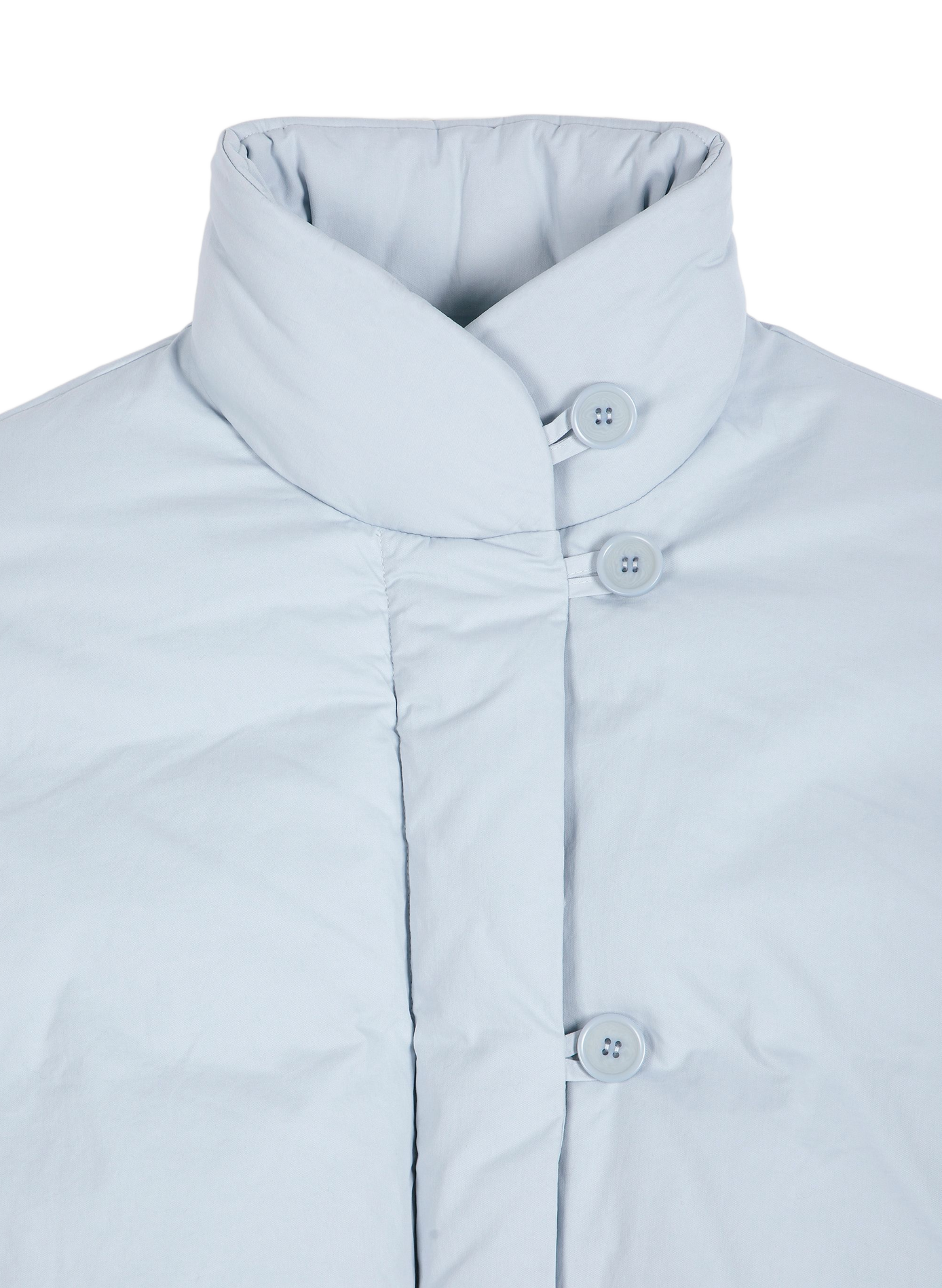 Plain oversized puffer jacket with stand-up collar BOBO CHOSES Blue