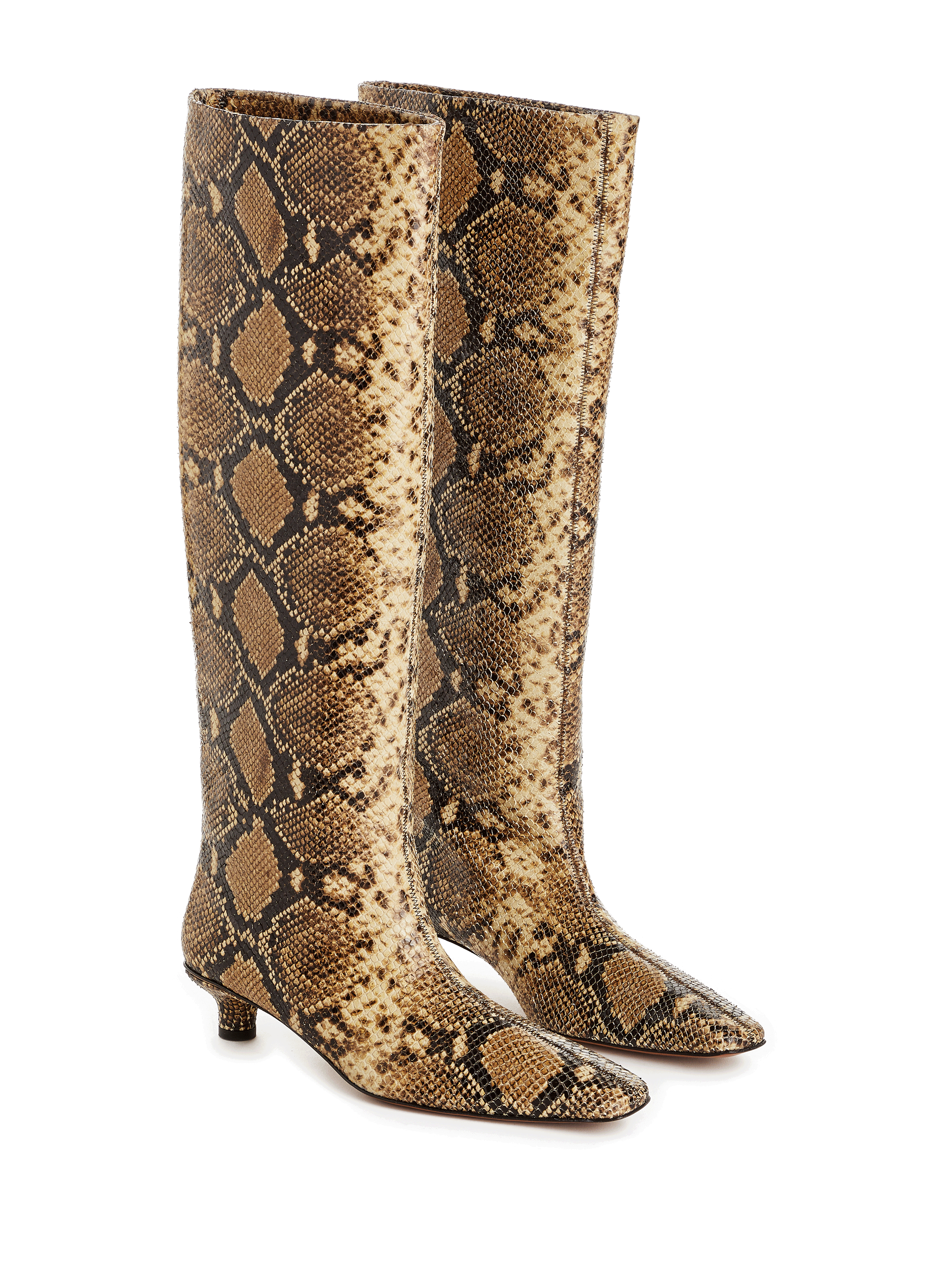 Bottes Pippa en cuir embossé reptile
