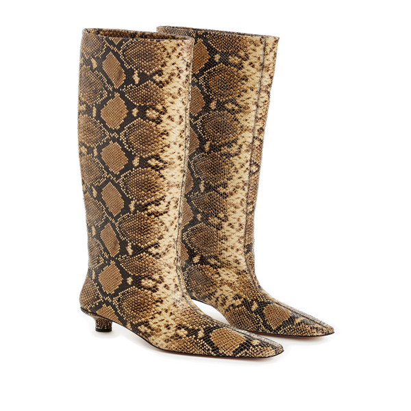 Nanushka Pippa Snakeskin-effect Embossed Leather Boots