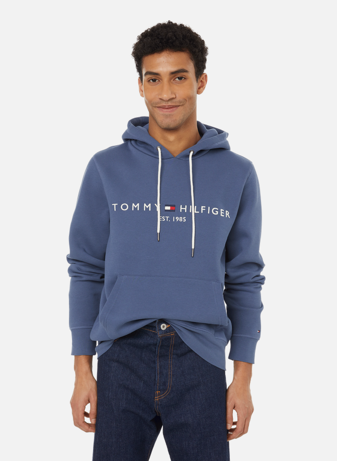 Cotton-blend logo hoodie TOMMY HILFIGER