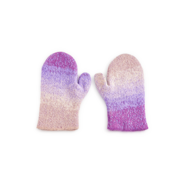 Erl Wool And Mohair Mittens In Purple