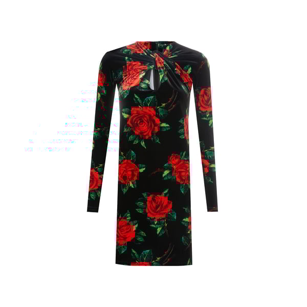 Robe à imprimé en velours