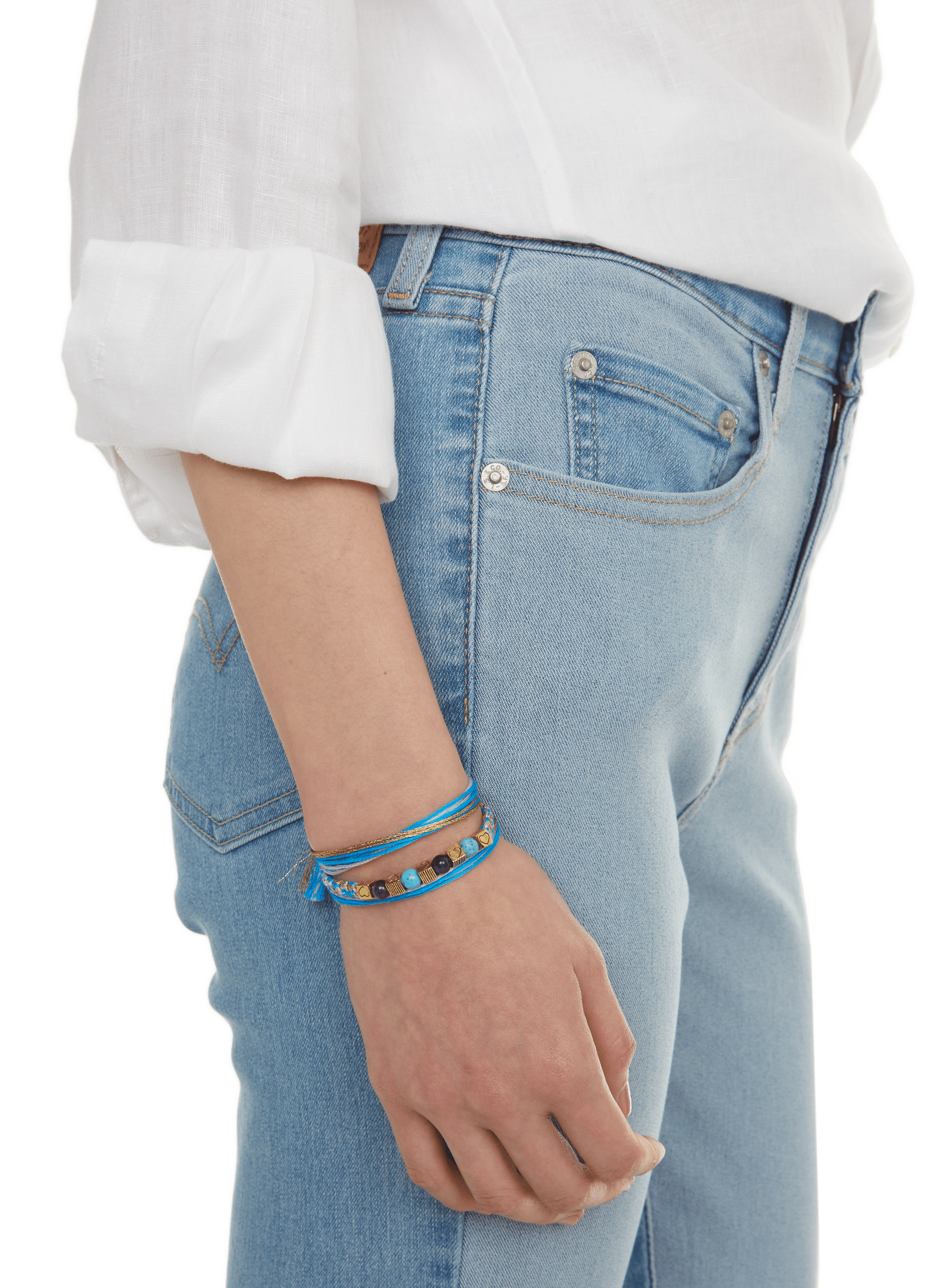 High-waisted Skinny Jeans LEVI'S Blau