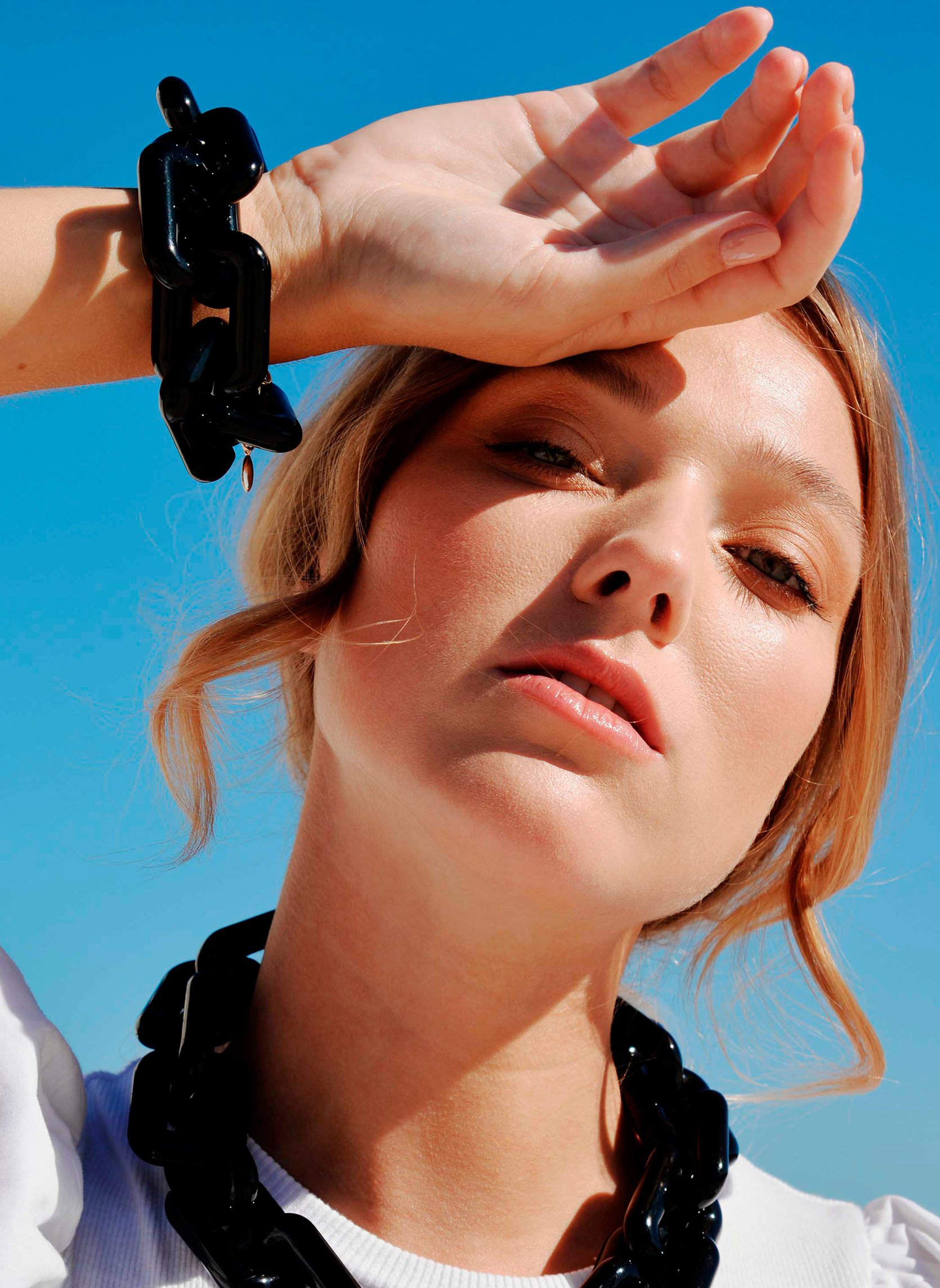 Bracelet grosse maille léger en aluminium booba HIPANEMA Noir