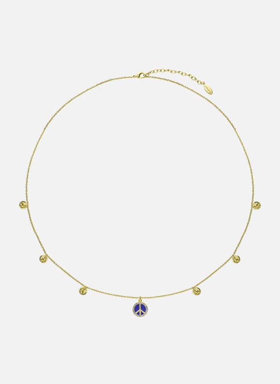 Collier avec pampilles en laiton doré serenity Bleu by HIPANEMA HIPANEMA Collier avec pampilles en laiton doré serenity Bleu