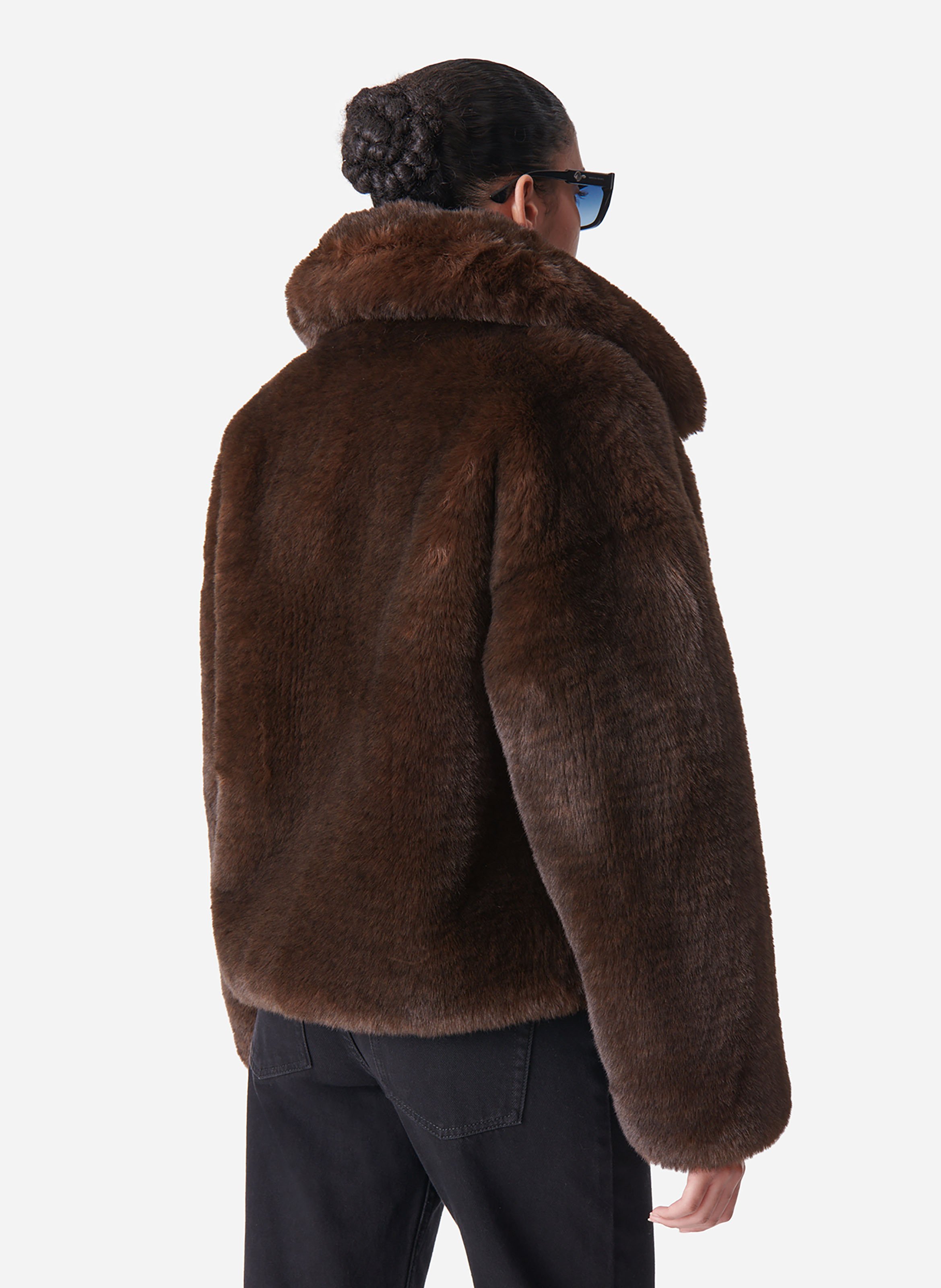 Manteau fausse fourrure daniel VANESSA BRUNO Marron