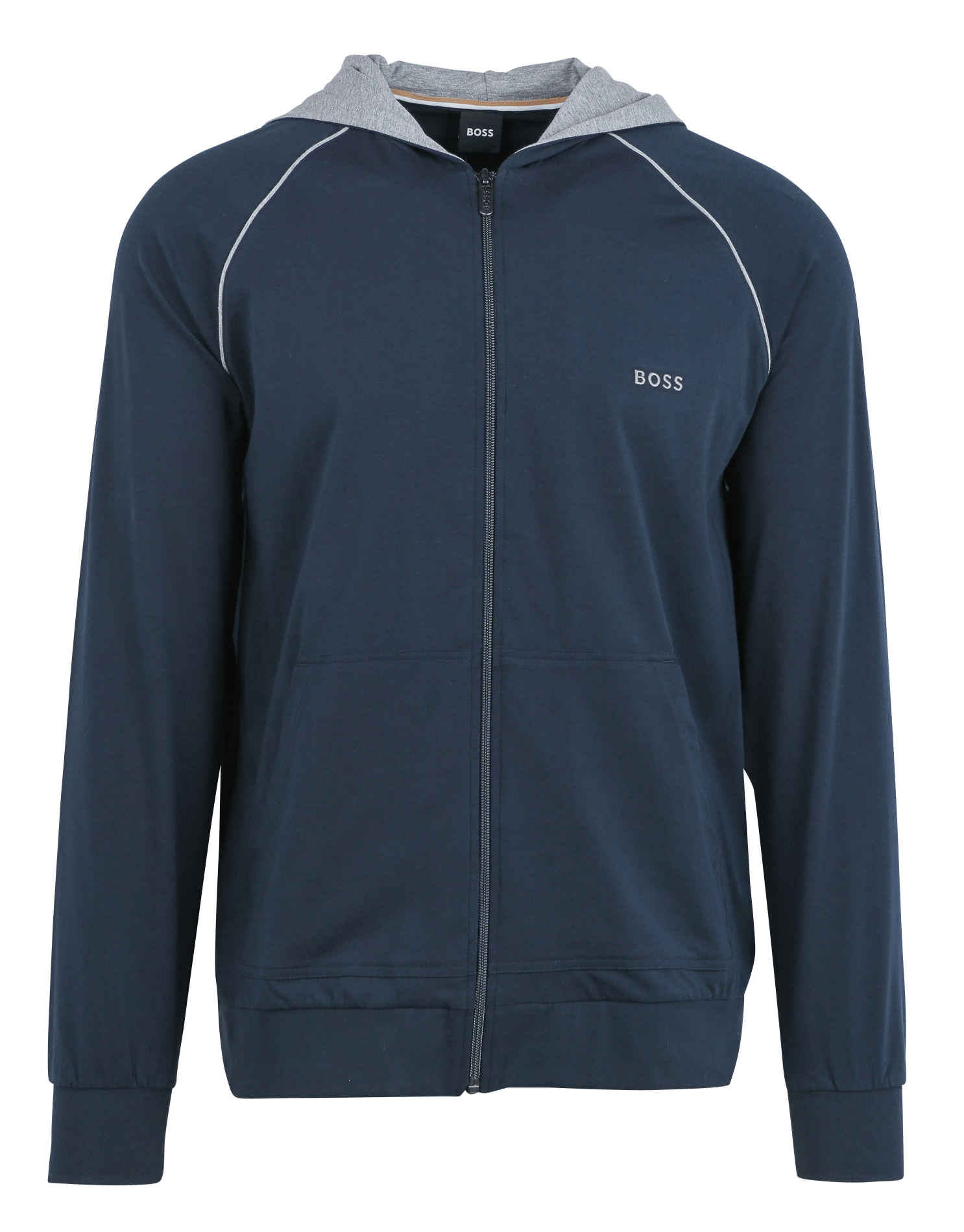 Sweat à capuche zippé Bleu