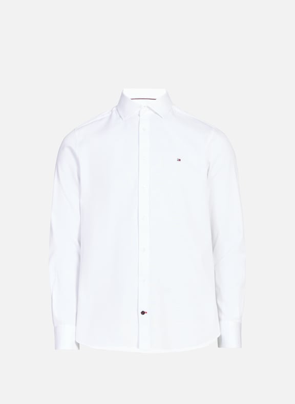 Chemise en sergé de coton Blanc by TOMMY HILFIGER TOMMY HILFIGER Chemise en sergé de coton Blanc