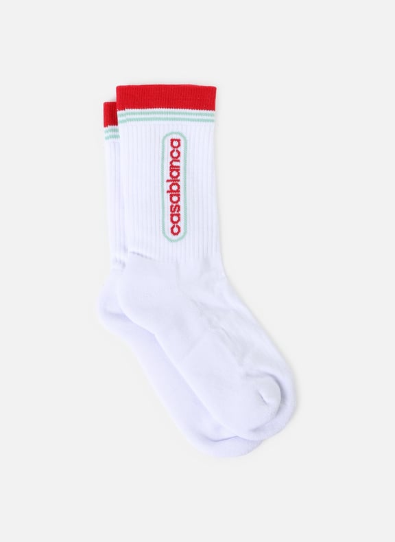 Logo socks Beige by CASABLANCA PARIS CASABLANCA PARIS Logo socks Beige