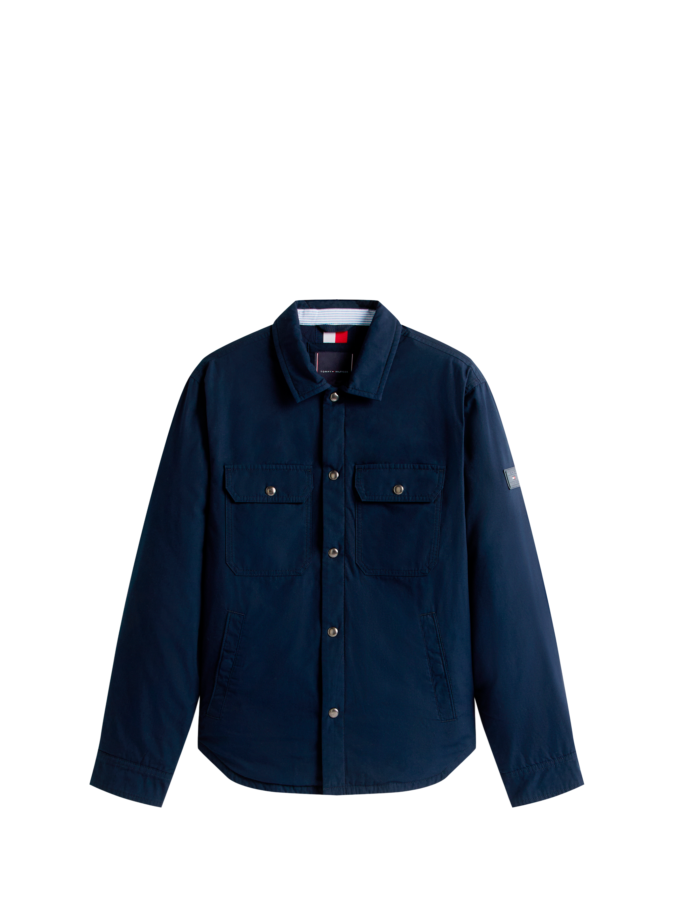 Straight cotton overshirt TOMMY HILFIGER Blue