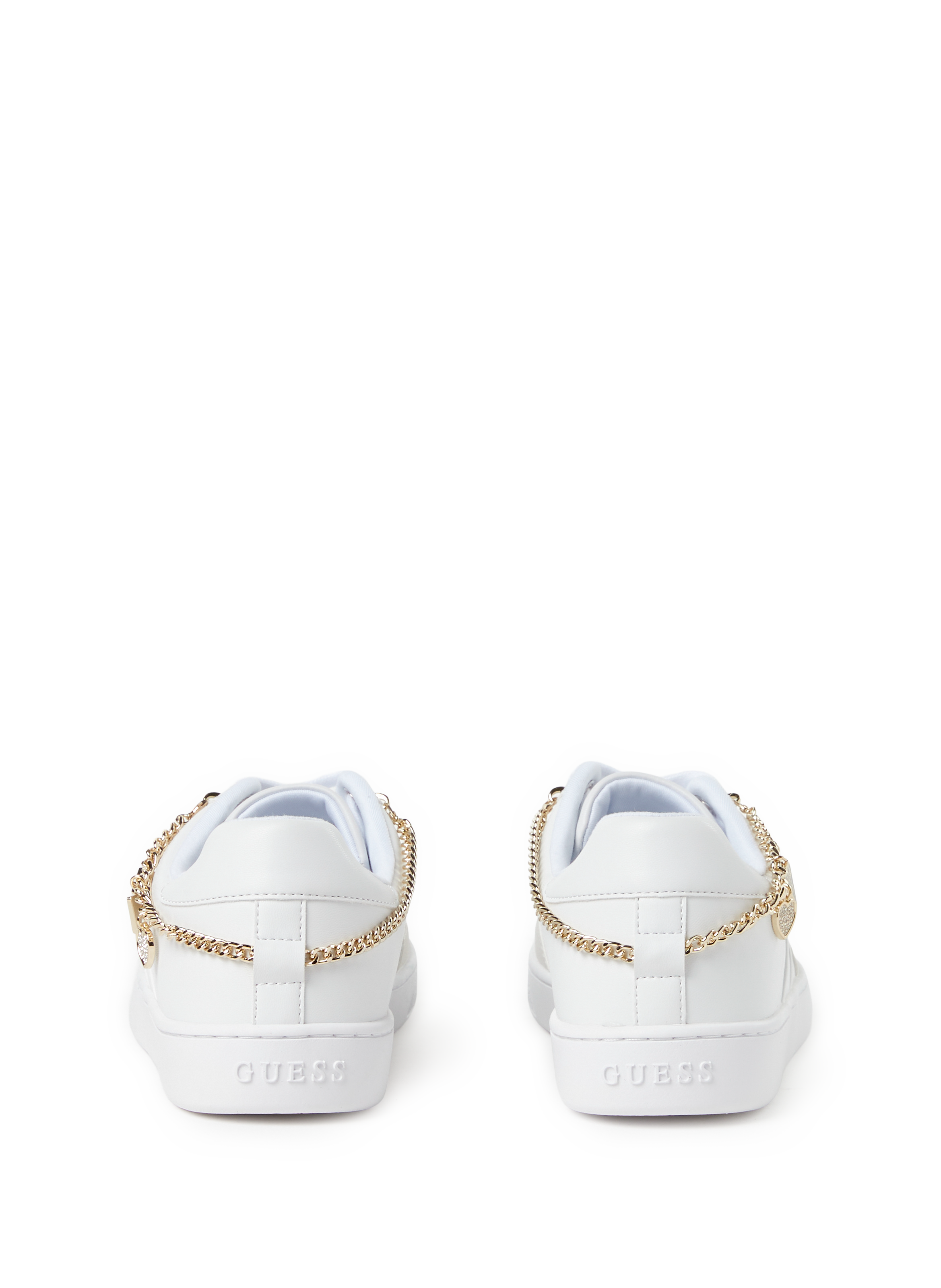 Bi-material sneakers GUESS White