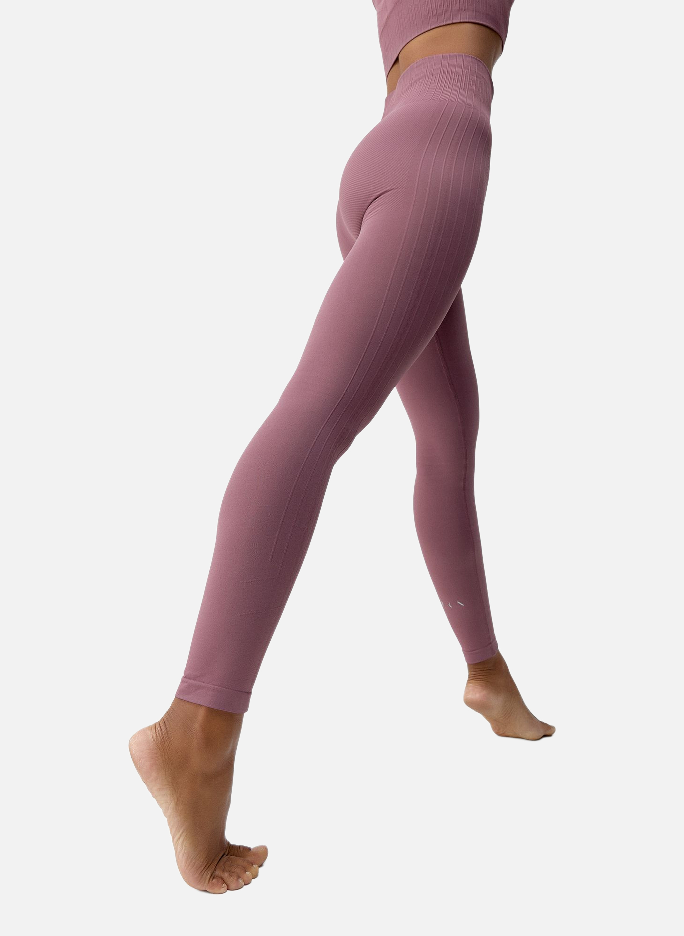 Legging de sport long seamless nawal BORN LIVING YOGA Rose