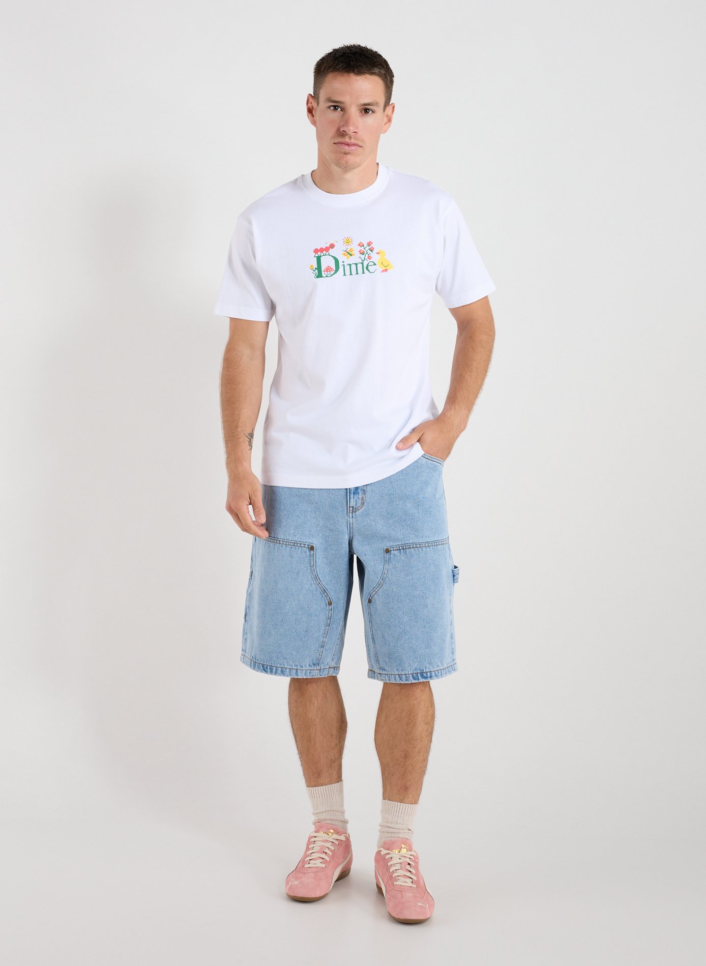 Short in cotton DIME Blue