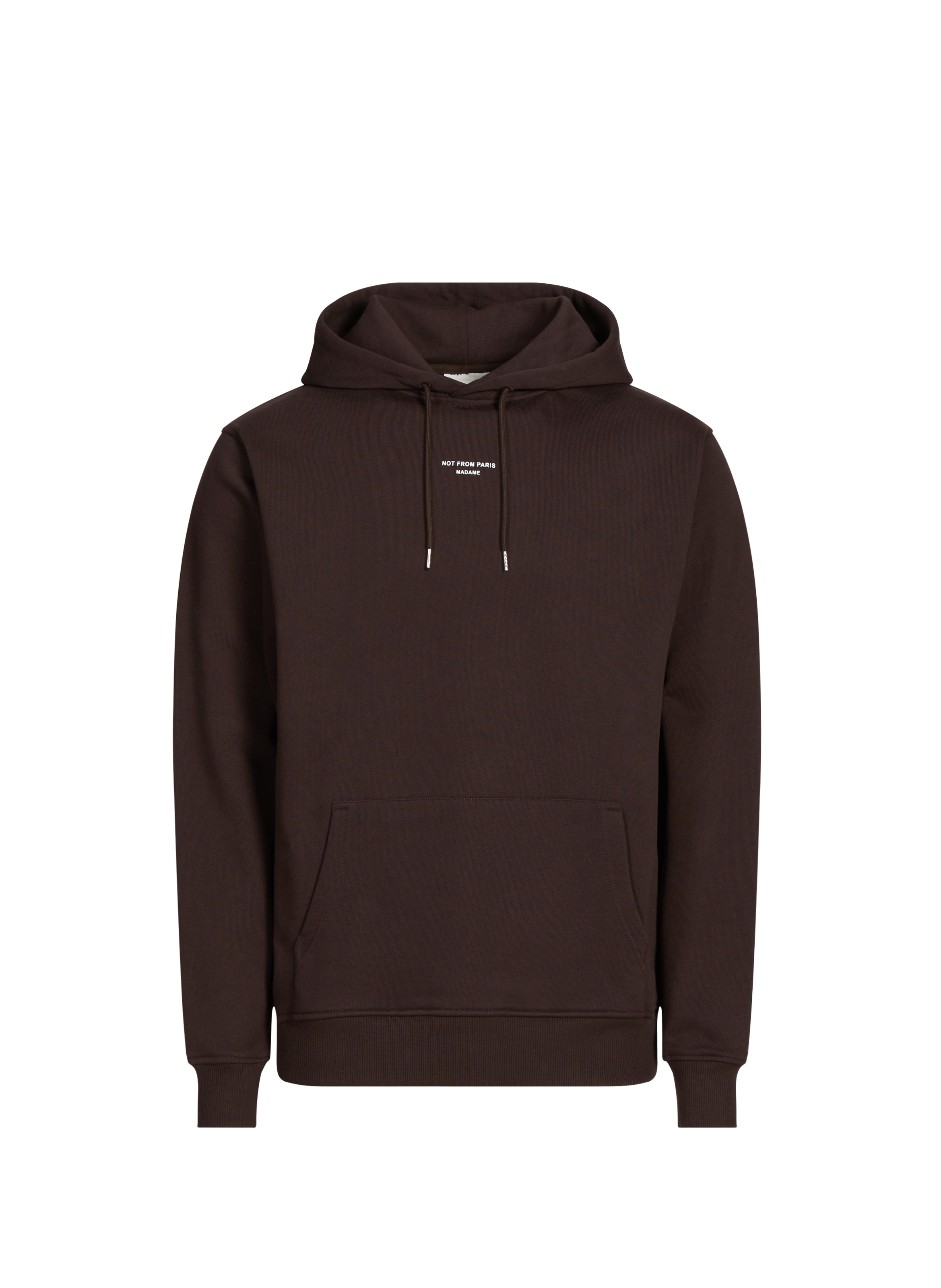 DROLE DE MONSIEUR Hoodie à capuche en coton Marron