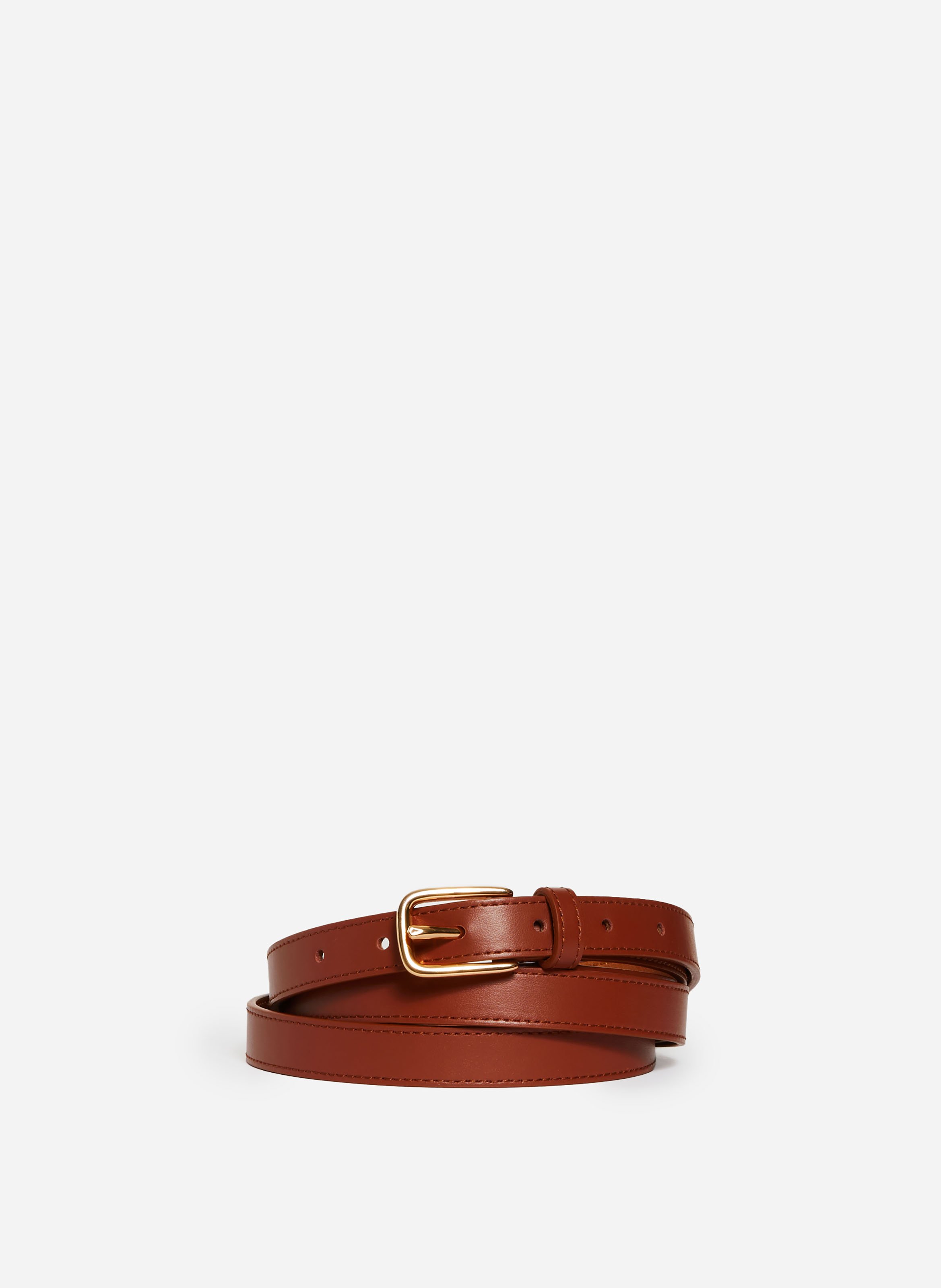 Ceinture marron en cuir 20mm VANESSA BRUNO Marron