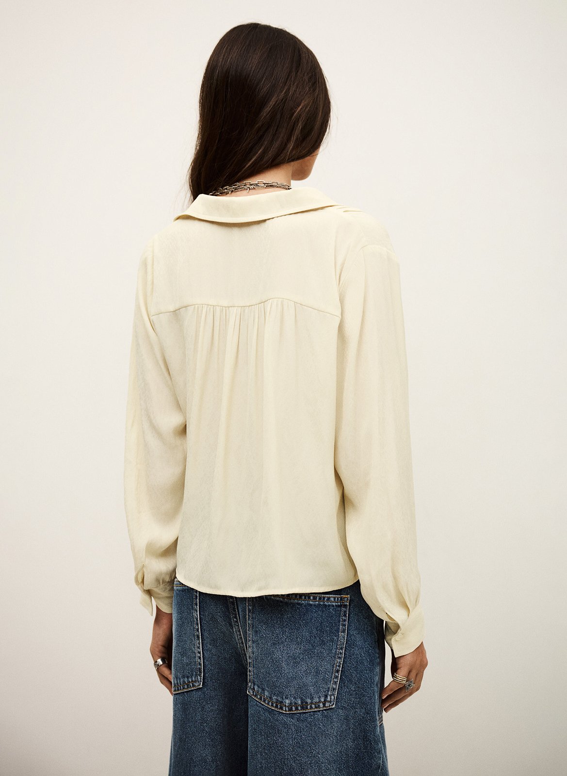 Chemise col classique riata BA&SH Beige